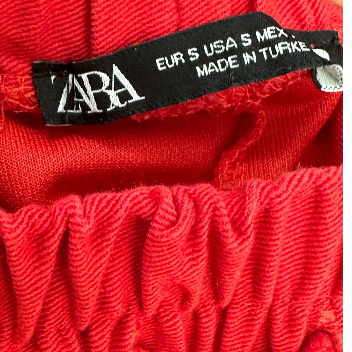Zara Zara red pull on sweatpants size Small Size 30" / US 8 / IT 44 - 3 Thumbnail