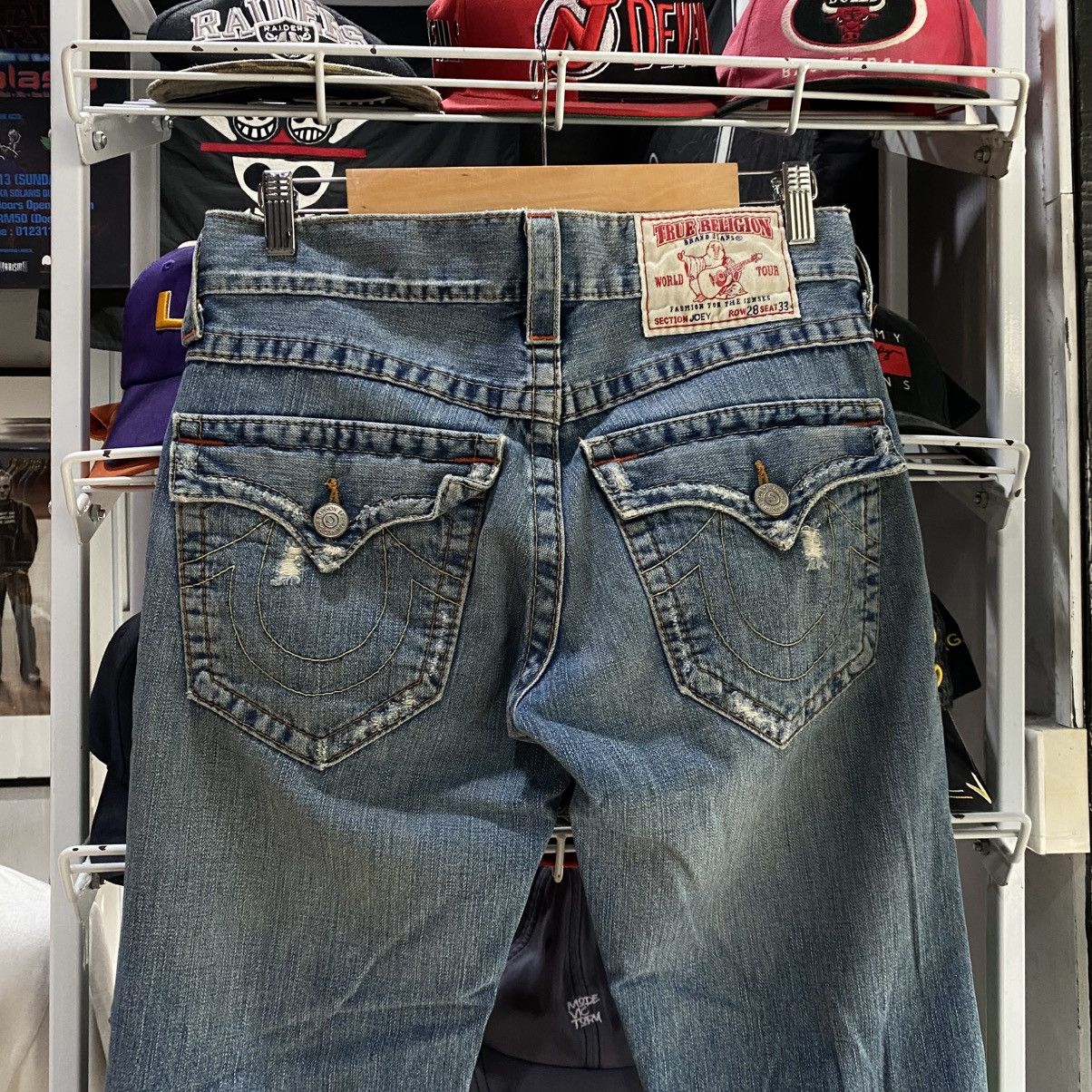 True Religion 2000s True Religion Joey Super Flared Jeans Size US 28 / EU 44 - 3 Thumbnail