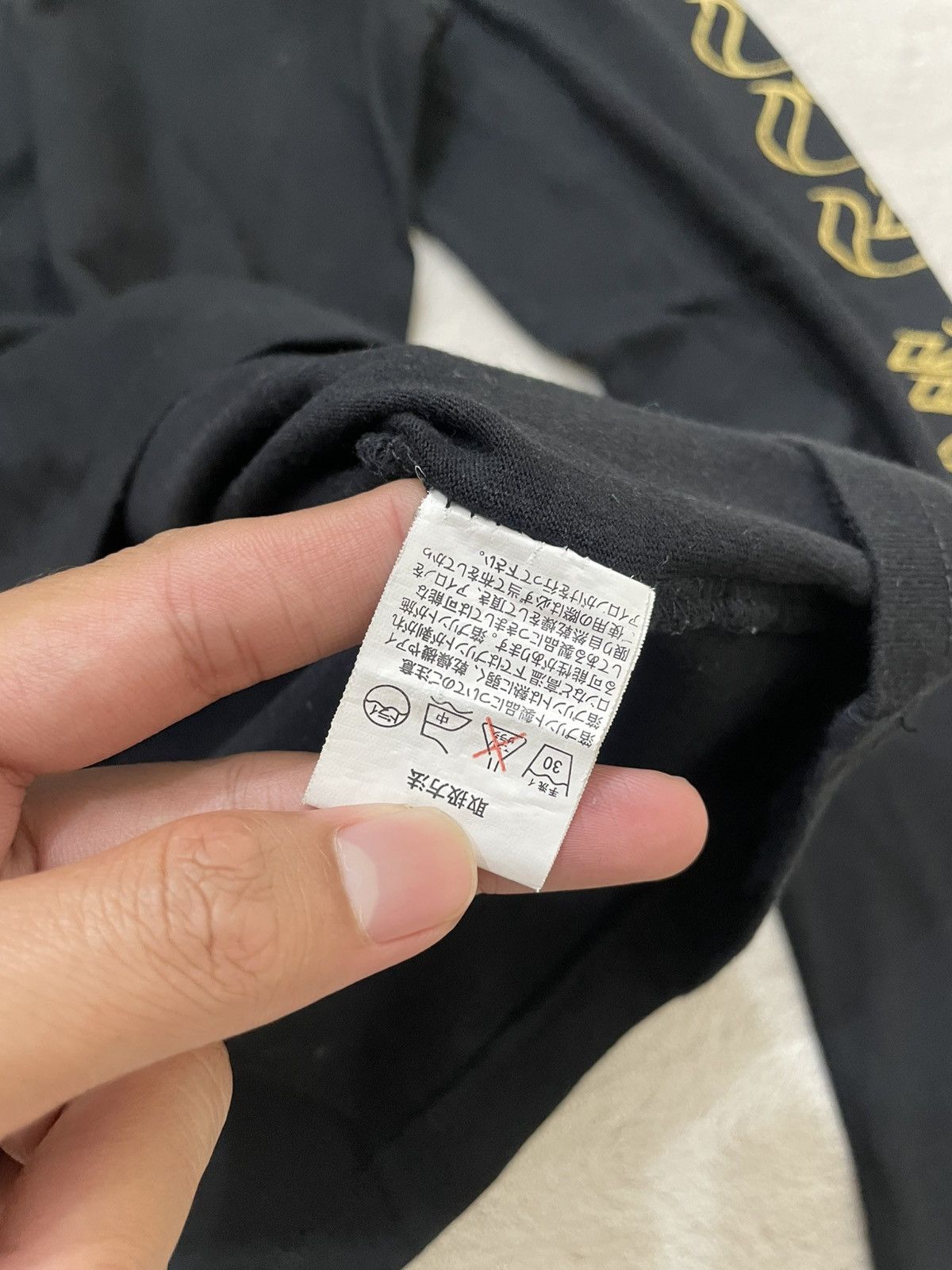If Six Was Nine 00s Chrome Hearts Style Cross Gothic Script Long Sleeve Y2K Size US M / EU 48-50 / 2 - 6 Thumbnail