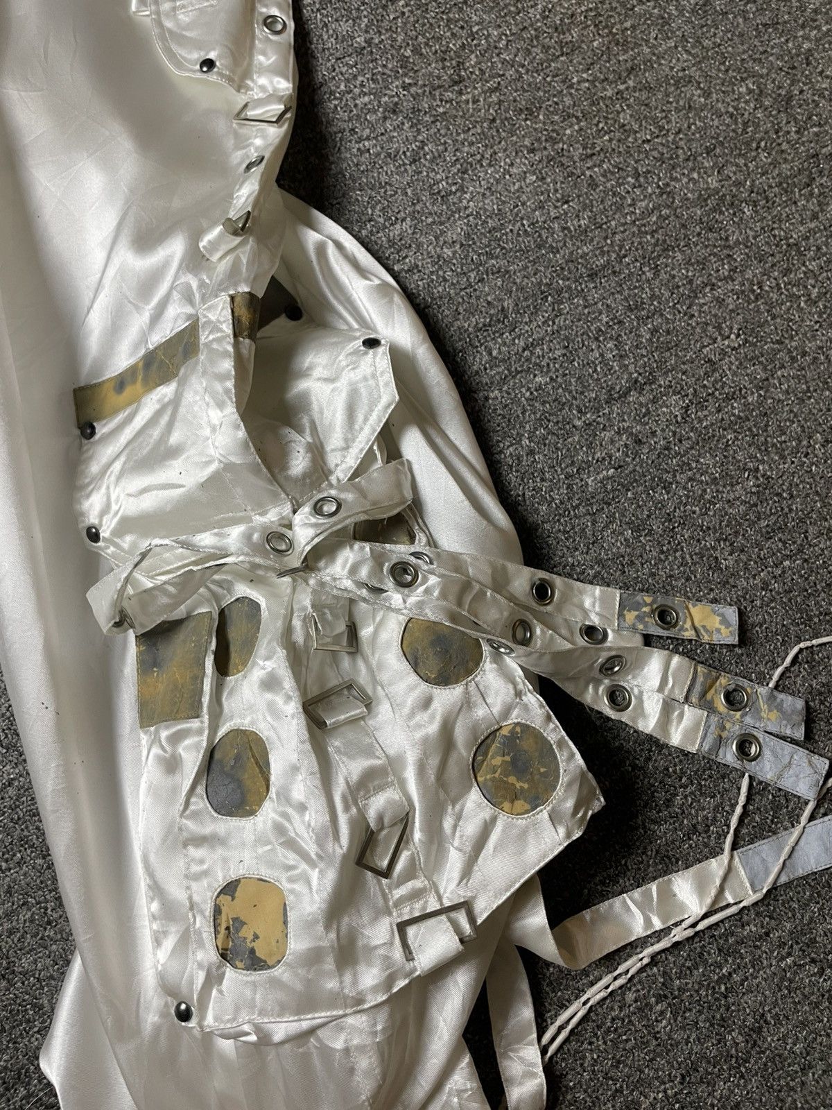 Japanese Brand 🔥 Ermosa by Juvenile Delinquent Satin Cargo Pants 🔥 (142) Size US 34 / EU 50 - 14 Thumbnail