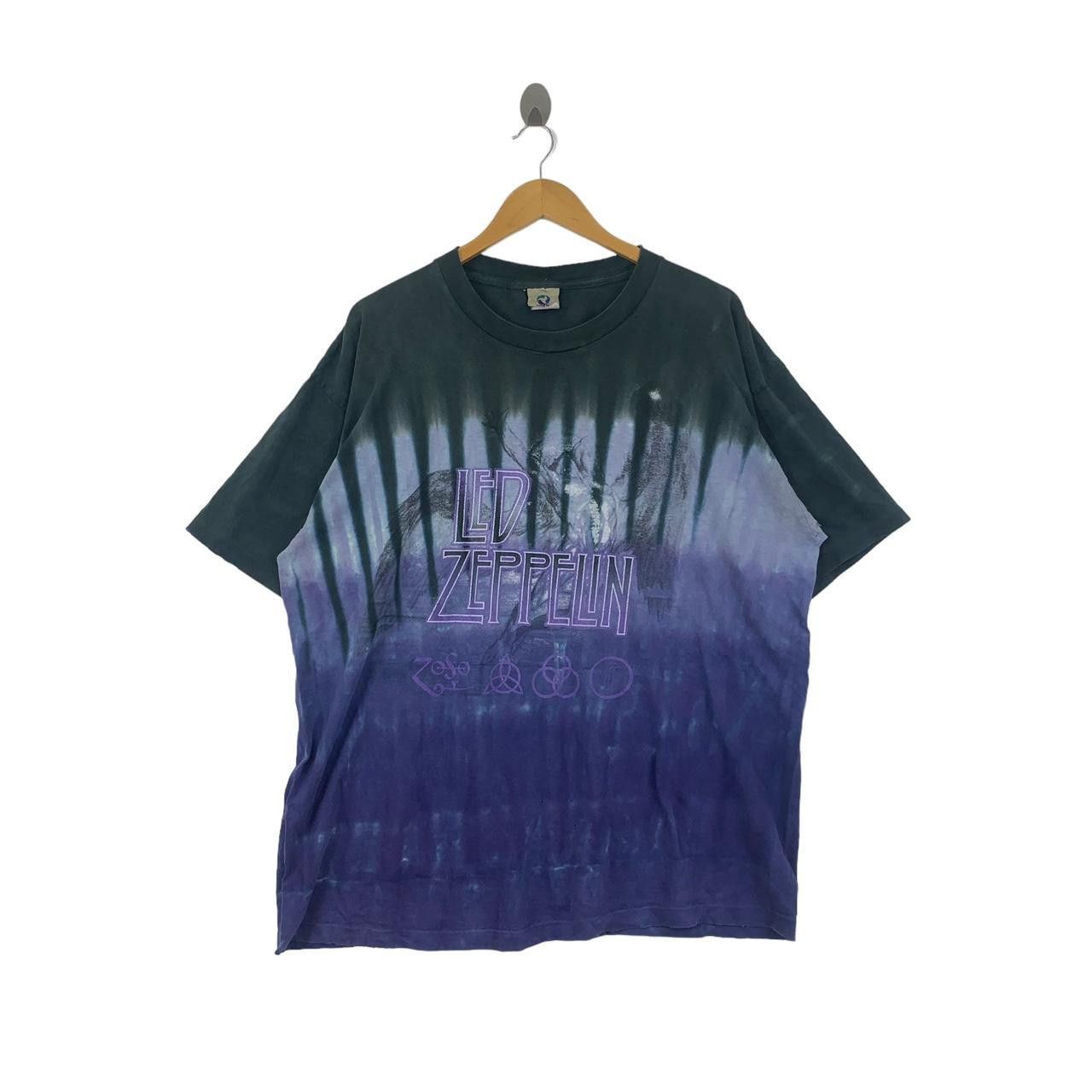 Vintage Vintage LED ZEPPELIN SWAN SONG Tie Dye Tee Shirt Top Size US XL / EU 56 / 4 - 1 Thumbnail