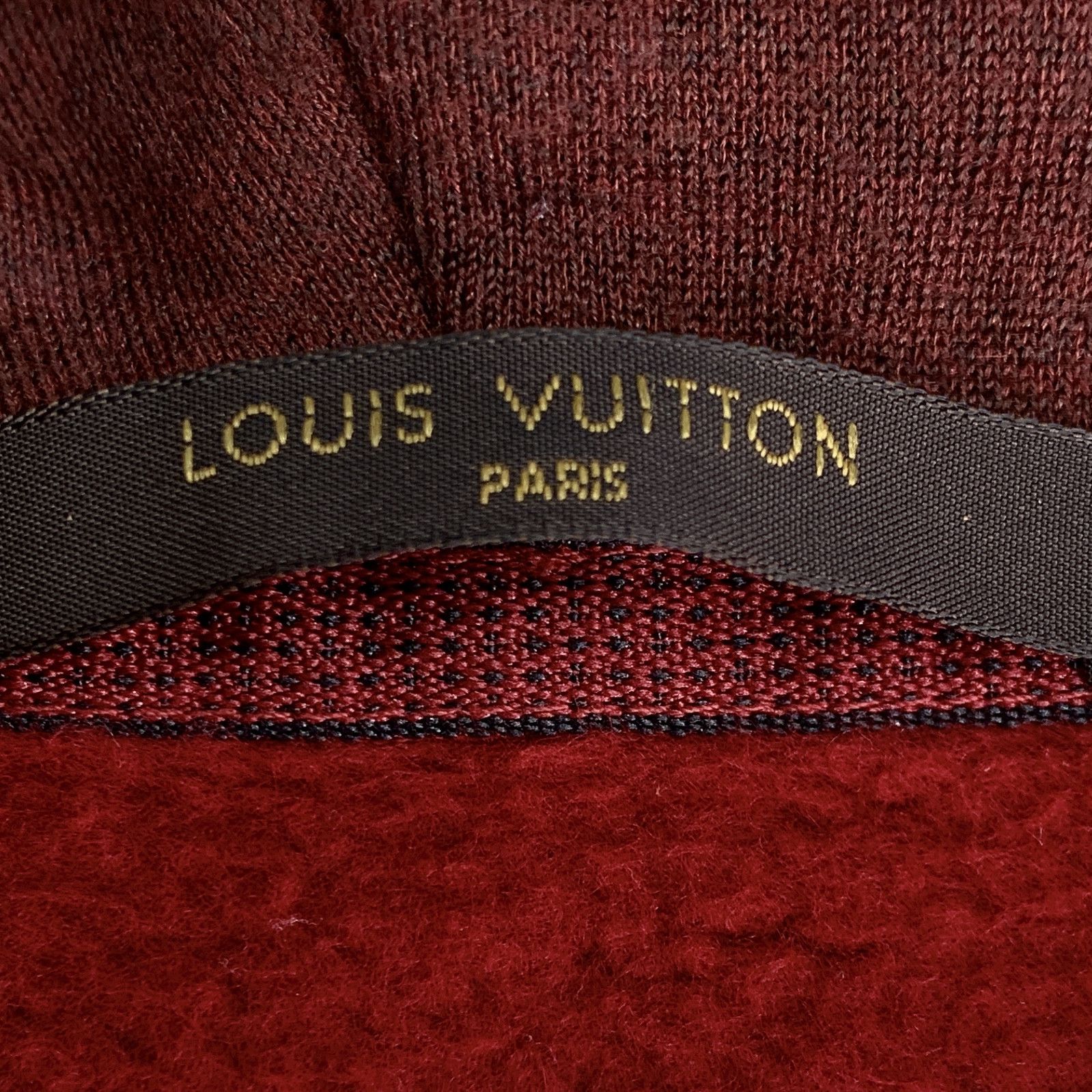Louis Vuitton Louis Vuitton Red Logo Patch Cotton Zip Hoodie (Size S) Size S / US 4 / IT 40 - 2 Thumbnail