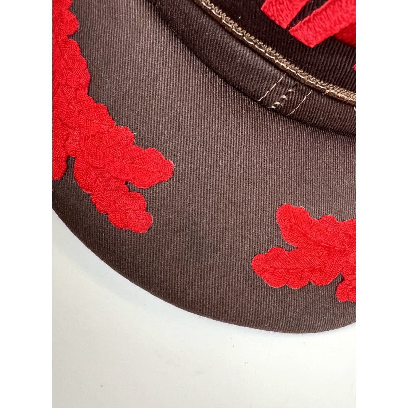 Vintage VINTAGE Snap-Back Hat Cap Brown 80s USA Made Insulated Patch Scramble One Size Men Brown Cap Adjustable Men 80s Vintage Size ONE SIZE - 3 Thumbnail