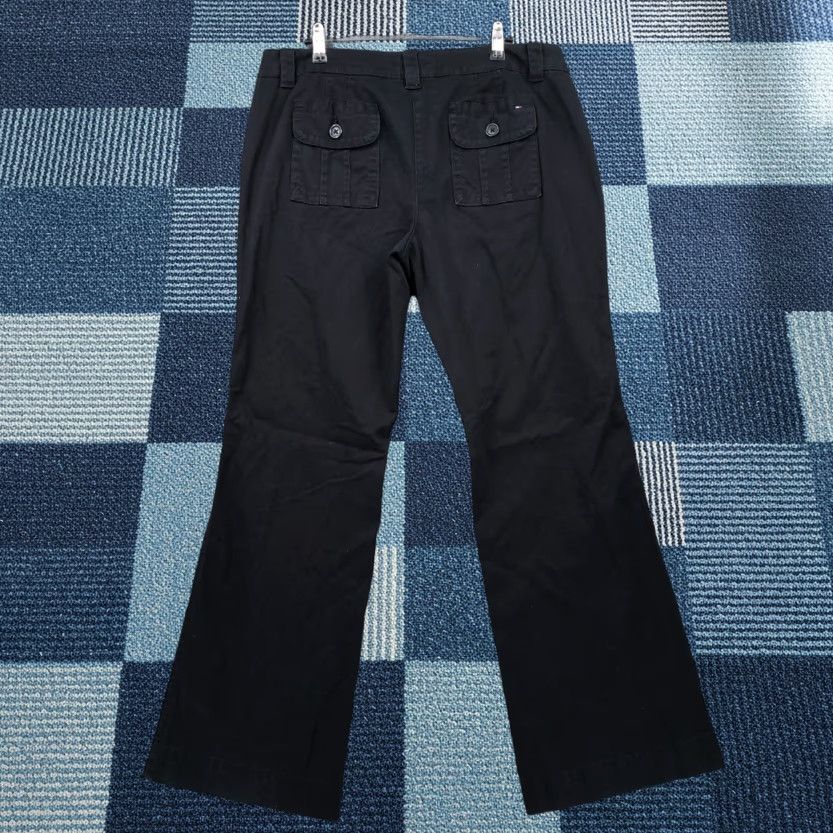 Tommy Hilfiger Tommy Hilfiger Pants Womens 12 Black Bootcut Mid Rise Zip Up Dark Wash Chino Regular Inseam 31 in Mens? Size 34" / US 12 / IT 48 - 1 Thumbnail