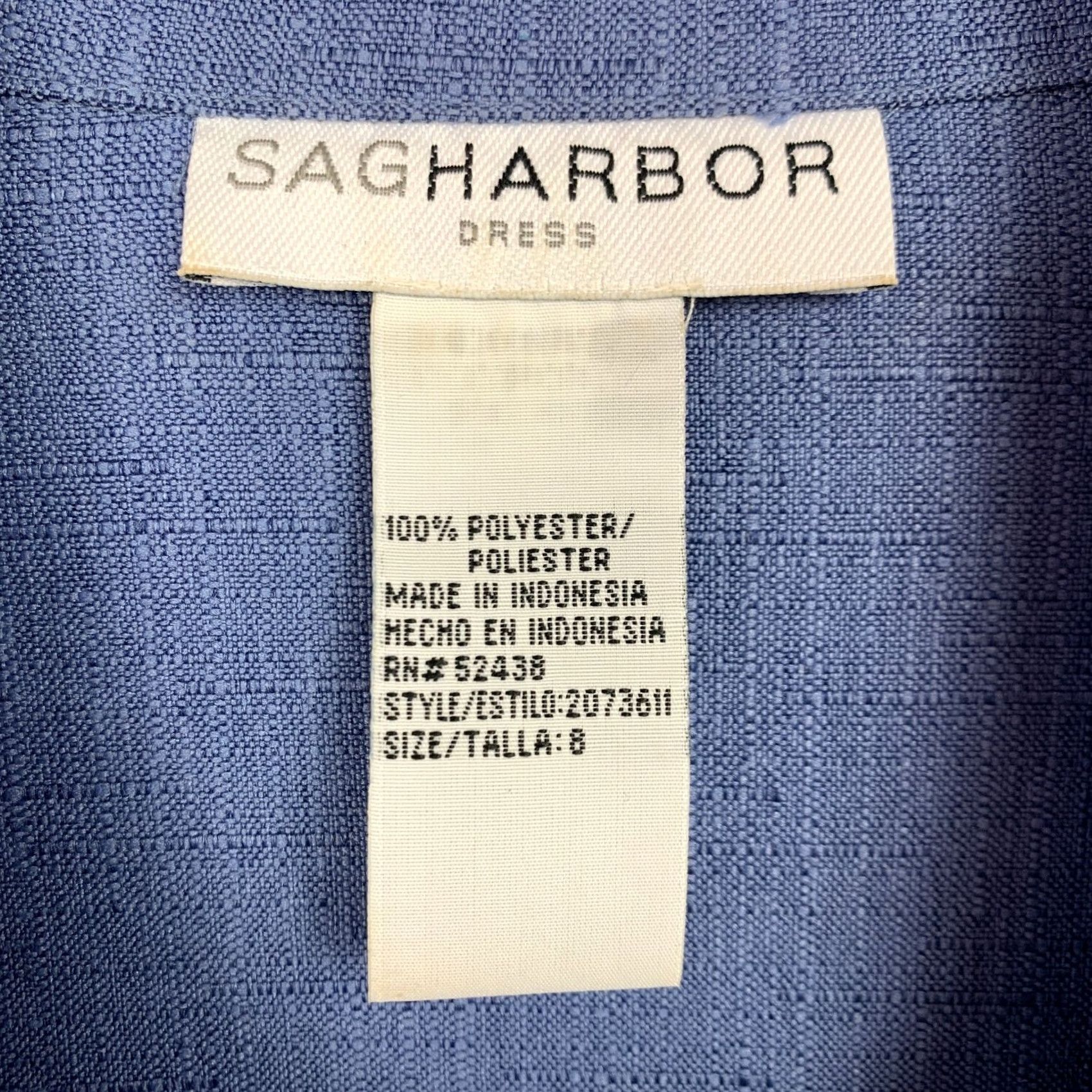 Vintage VINTAGE Sag Harbor Blue Short Sleeve Blazer Pants Suit Womens 8 Size 30" / US 8 / IT 44 - 3 Thumbnail