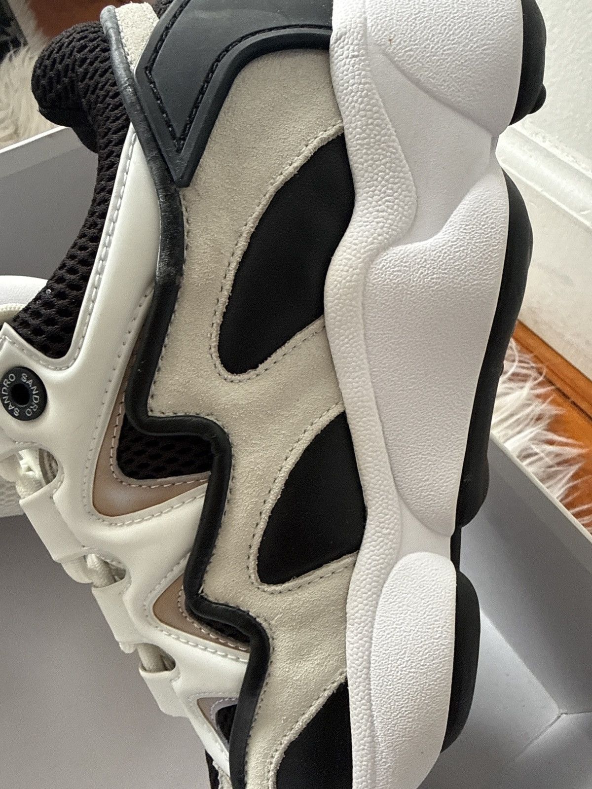 Sandro Black and white Sandro men sneakers Size US 10 / EU 43 - 1 Thumbnail
