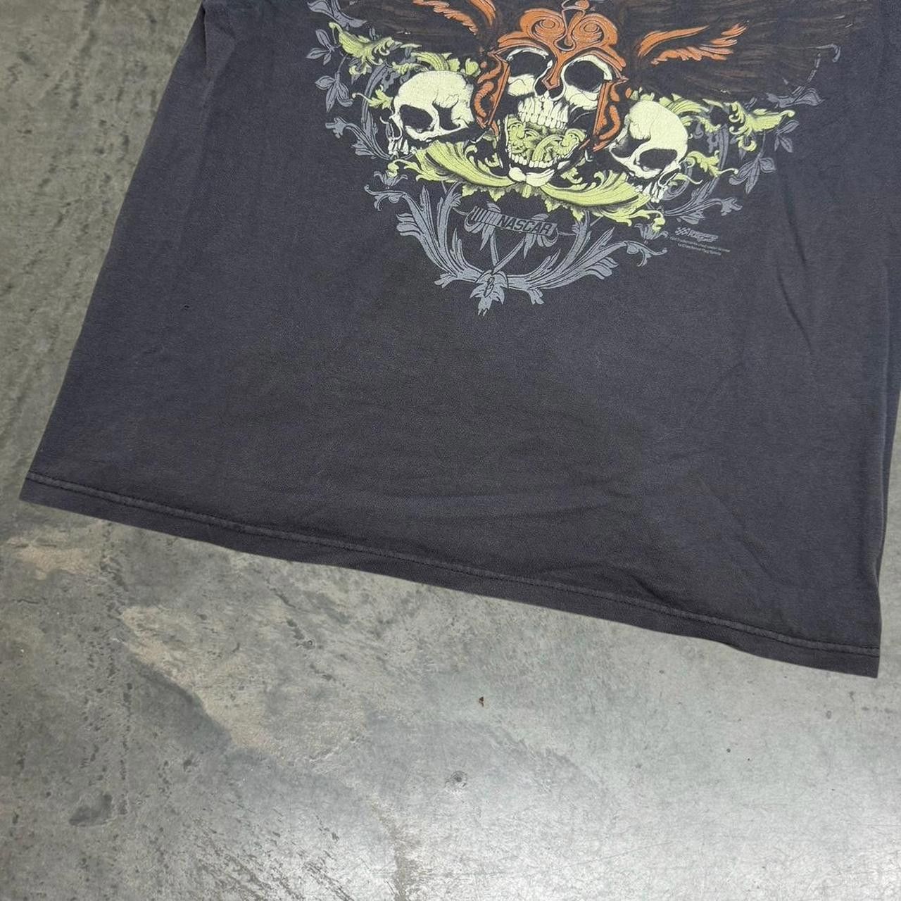 NASCAR × Vintage Vintage Y2K NASCAR Chevrolet Tribal Skulls & Wings T-Shirt Size US L / EU 52-54 / 3 - 3 Thumbnail