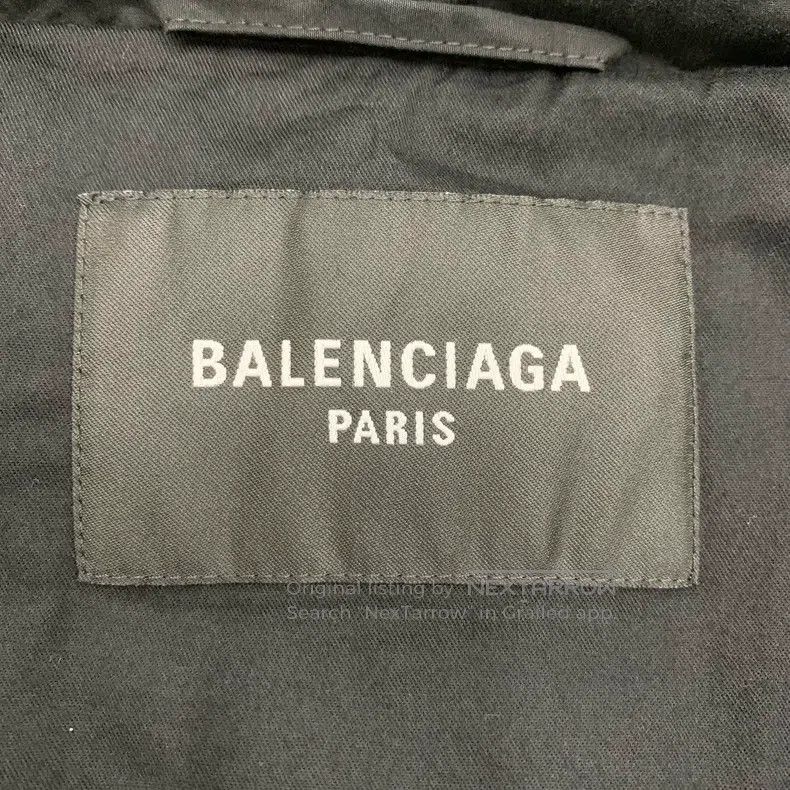 Balenciaga Balenciaga Black Back Logo Cotton Jacket Size US L / EU 52-54 / 3 - 6 Thumbnail