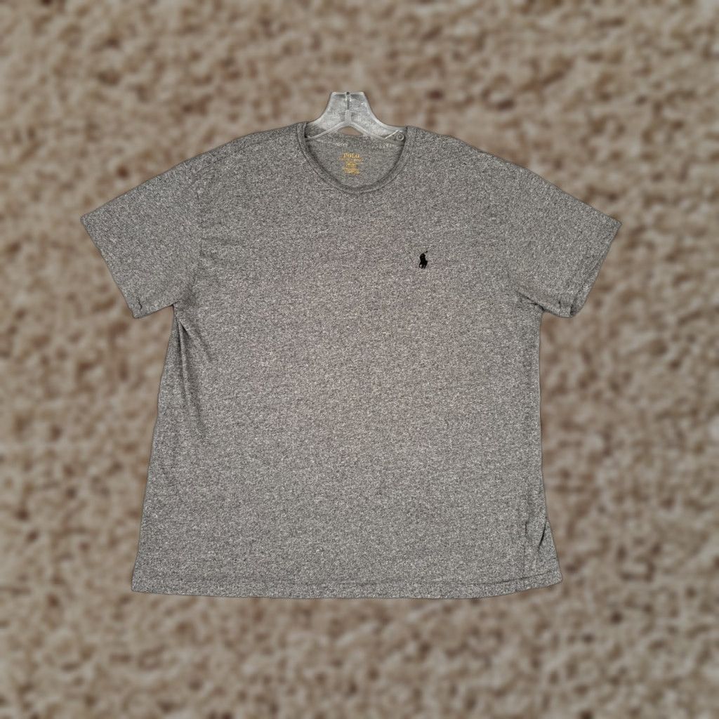 Polo Ralph Lauren Polo Ralph Lauren Shirt Men Medium Heather Gray Crew Neck Cotton Short Sleeve - Polo Ralph Lauren Shirt Mens Medium Gray Crew Neck Cotton Short Sleeve Size US M / EU 48-50 / 2 - 1 Thumbnail