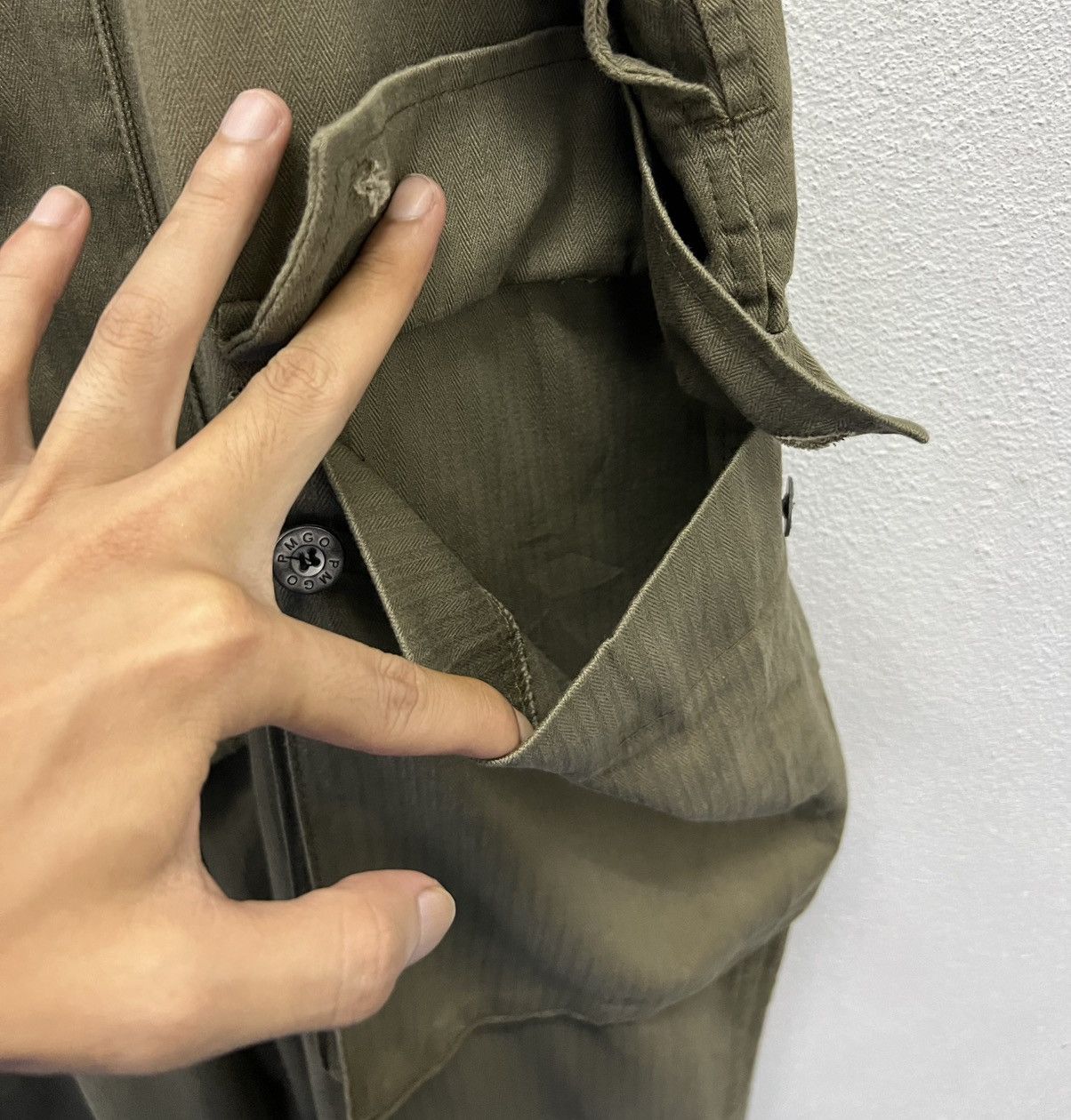 Japanese Brand × Vintage Vintage Y2K Style PMGO Tactical Utility Overalls Olive Green Size US 44 / EU 60 - 12 Thumbnail