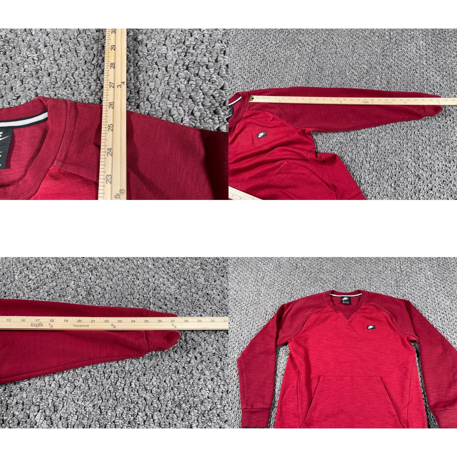 Nike Nike Sweatshirt Crewneck Optic Red Adult Medium Pullover Fleece Logo 90s Retro Sports Mens Shirt Size US M / EU 48-50 / 2 - 8 Thumbnail