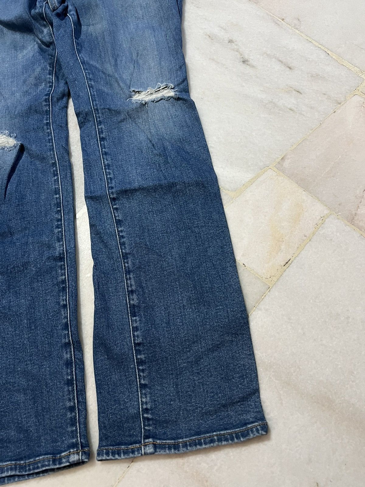GU GU x UNDERCOVER RIPPED JEANS VERY RARE Size US 30 / EU 46 - 4 Thumbnail