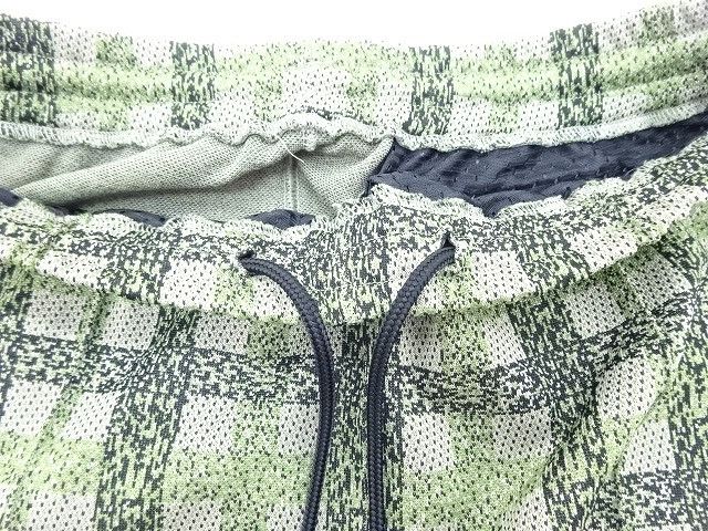Needles Sweat Pants Checkered Polyester Logo Green Size US 28 / EU 44 - 10 Thumbnail