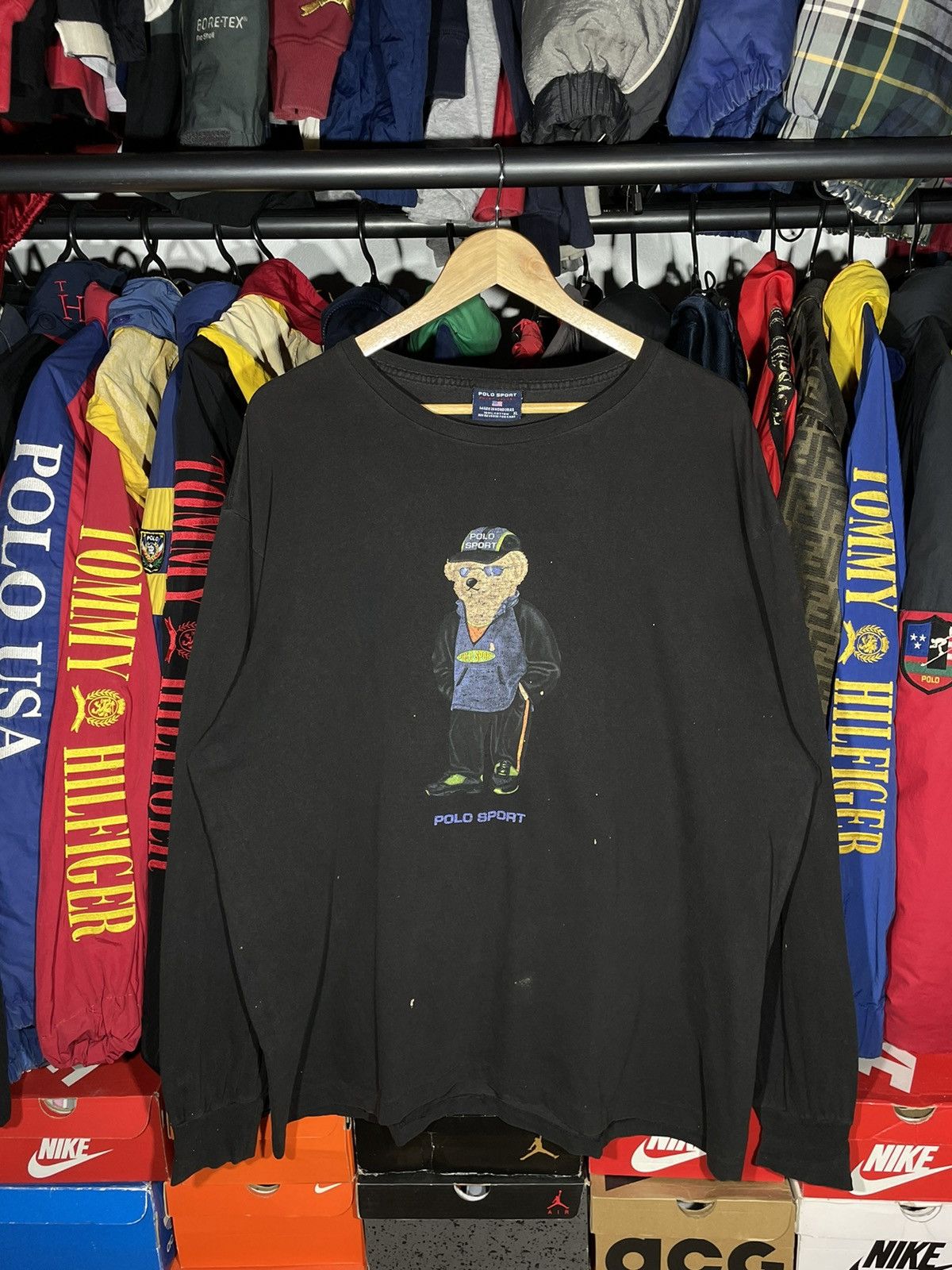 Polo Ralph Lauren × RRL Ralph Lauren × Vintage T-Shirt Polo Sport Bear OG Vintage Size US XL / EU 56 / 4 - 1 Thumbnail