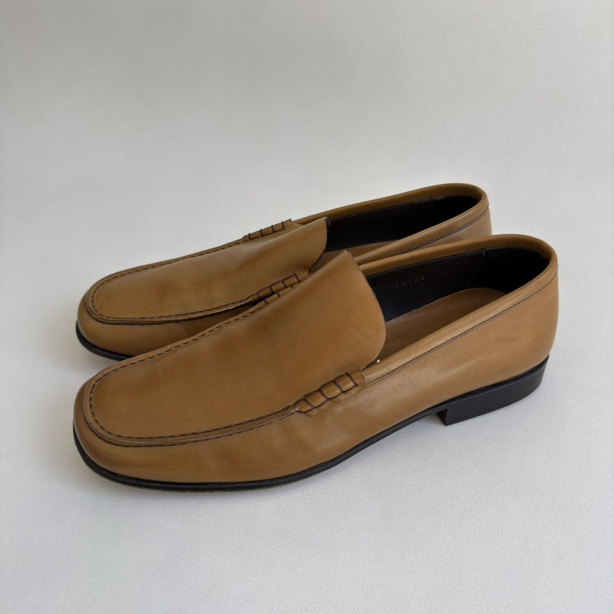 Prada Tan Leather ‘Square Toe’ Loafers Size US 8.5 / EU 41-42 - 6 Thumbnail