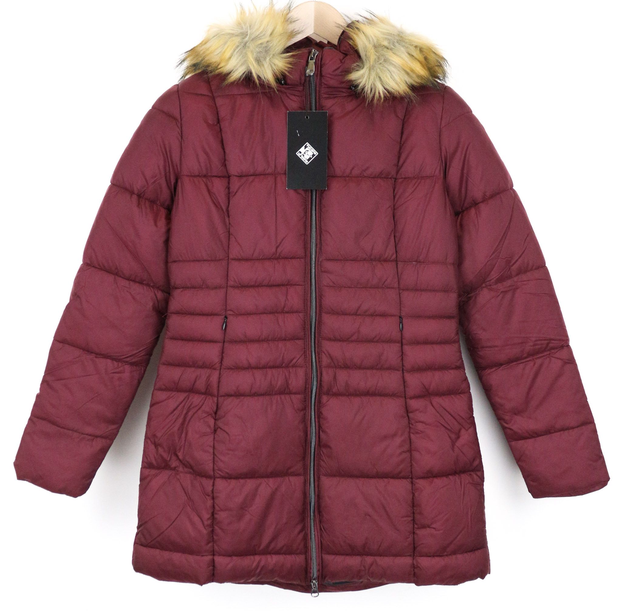 Other FURBET XS Red Padded Faux Fur Jacket 75003 Size XS / US 0-2 / IT 36-38 - 1 Thumbnail