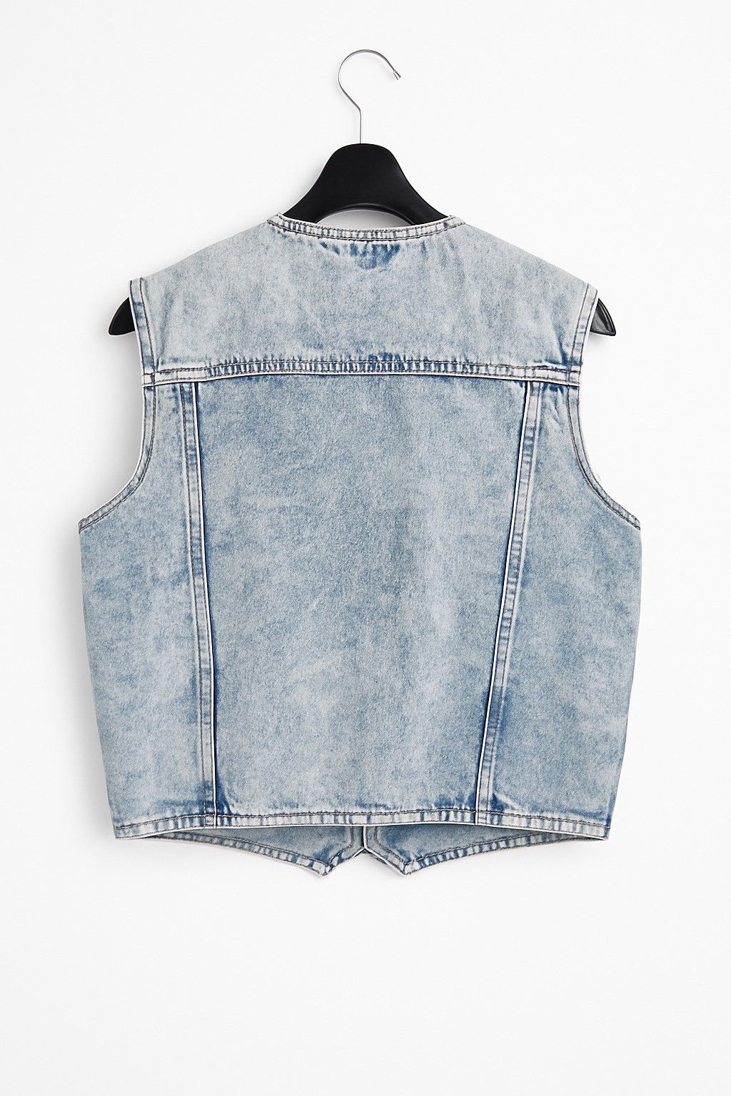 Vintage Vintage Sanjeo Acid Wash Denim Vest Light Blue 80s USA Style Size US S / EU 44-46 / 1 - 2 Thumbnail