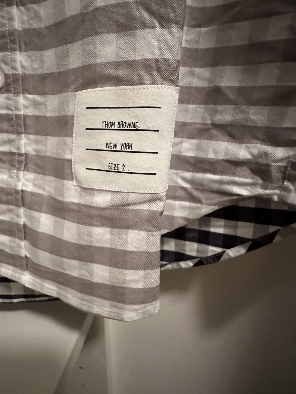 Thom Browne Thom Browne Gingham Button Down Dress Shirt Size US M / EU 48-50 / 2 - 4 Thumbnail