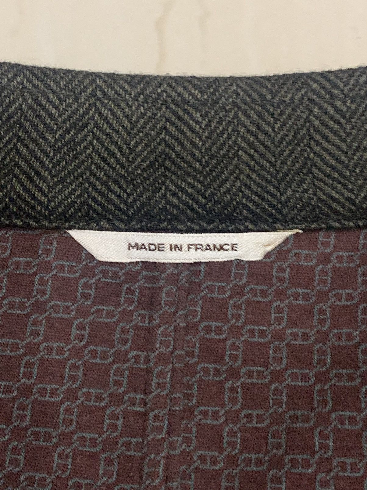 Hermes HERMES HERRINGBONE SINGLE BREASTED - TAILORED JACKET Size 50R - 9 Thumbnail
