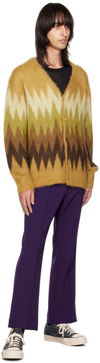 Needles Mohair Zig Zag Pattern Cardigan Sweater Size US L / EU 52-54 / 3 - 5 Thumbnail