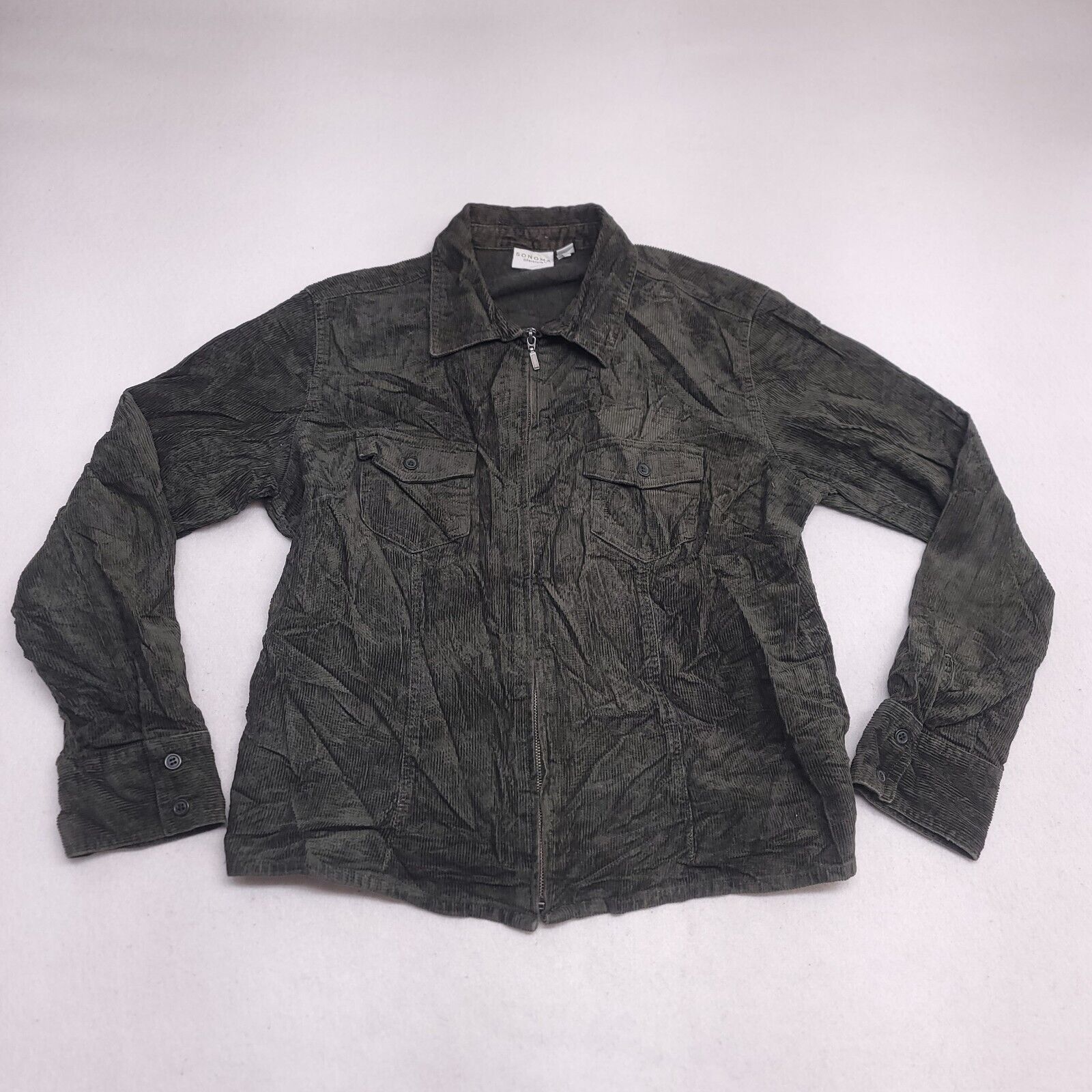 Sonoma Sonoma Zip Up Long Sleeve Jacket Womens Size Large L Green Size L / US 10 / IT 46 - 2 Thumbnail