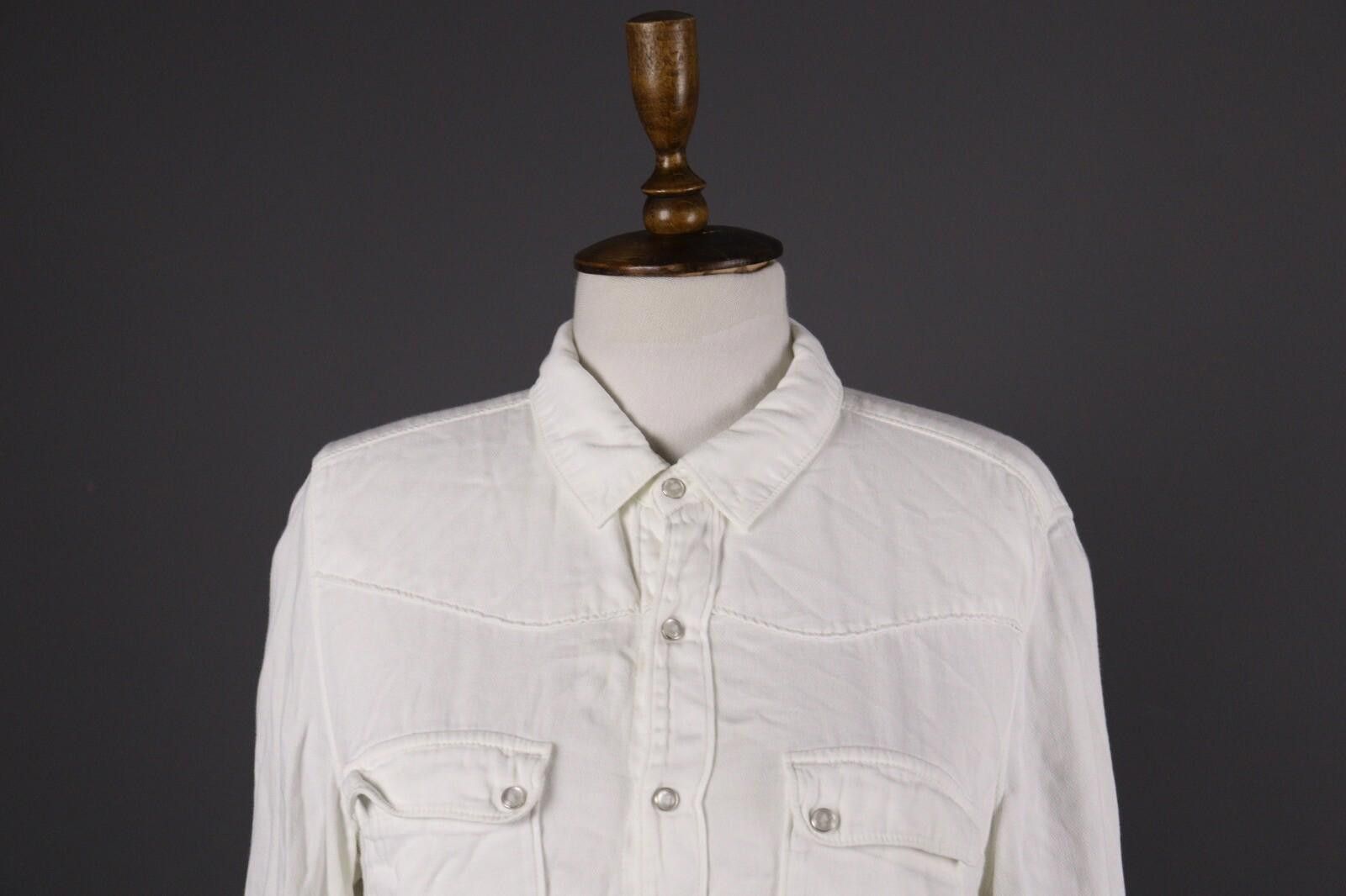 Wilkes Bashford BA&SH White Two Pockets Button Down Blouse Shirt Size M Size M / US 6-8 / IT 42-44 - 2 Thumbnail