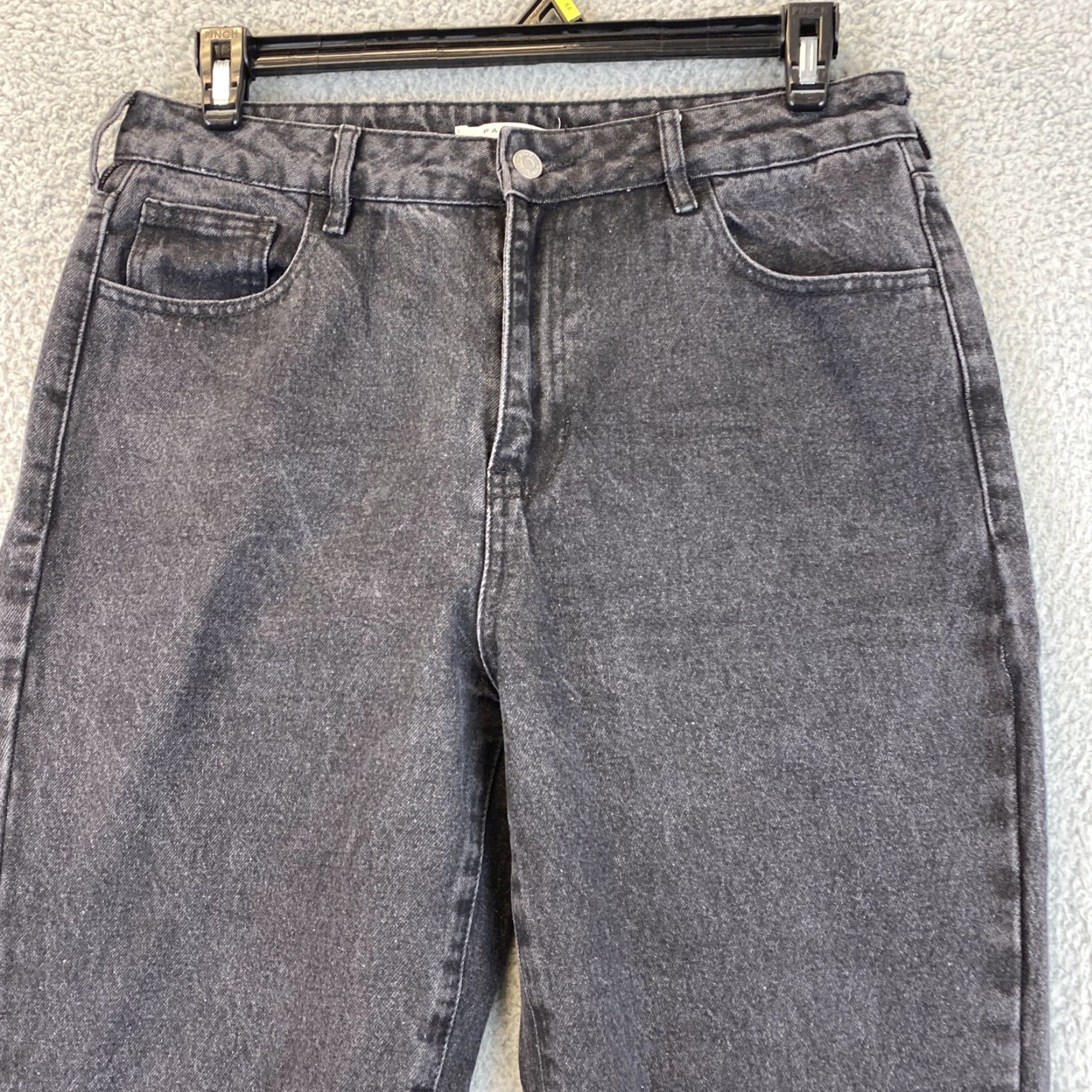 Pacsun VINTAGE PacSun Mom Jeans Black Acid Wash Size 30 Womens Regular Waist Inseam 28 inches Size 30" / US 8 / IT 44 - 2 Thumbnail