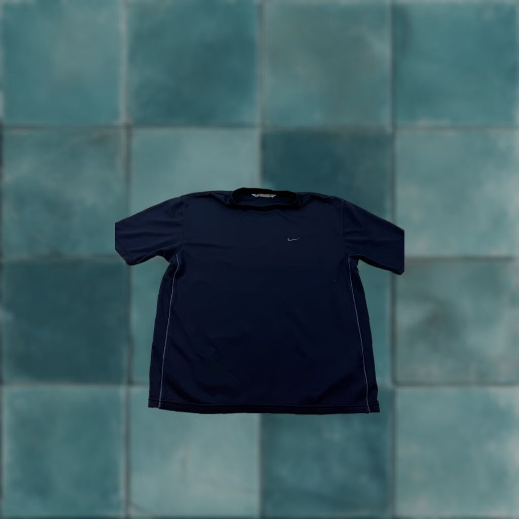 Nike Nike Shirt Mens M Navy Blue Short Sleeve Athletic Performance Training Tee Size US M / EU 48-50 / 2 - 1 Thumbnail