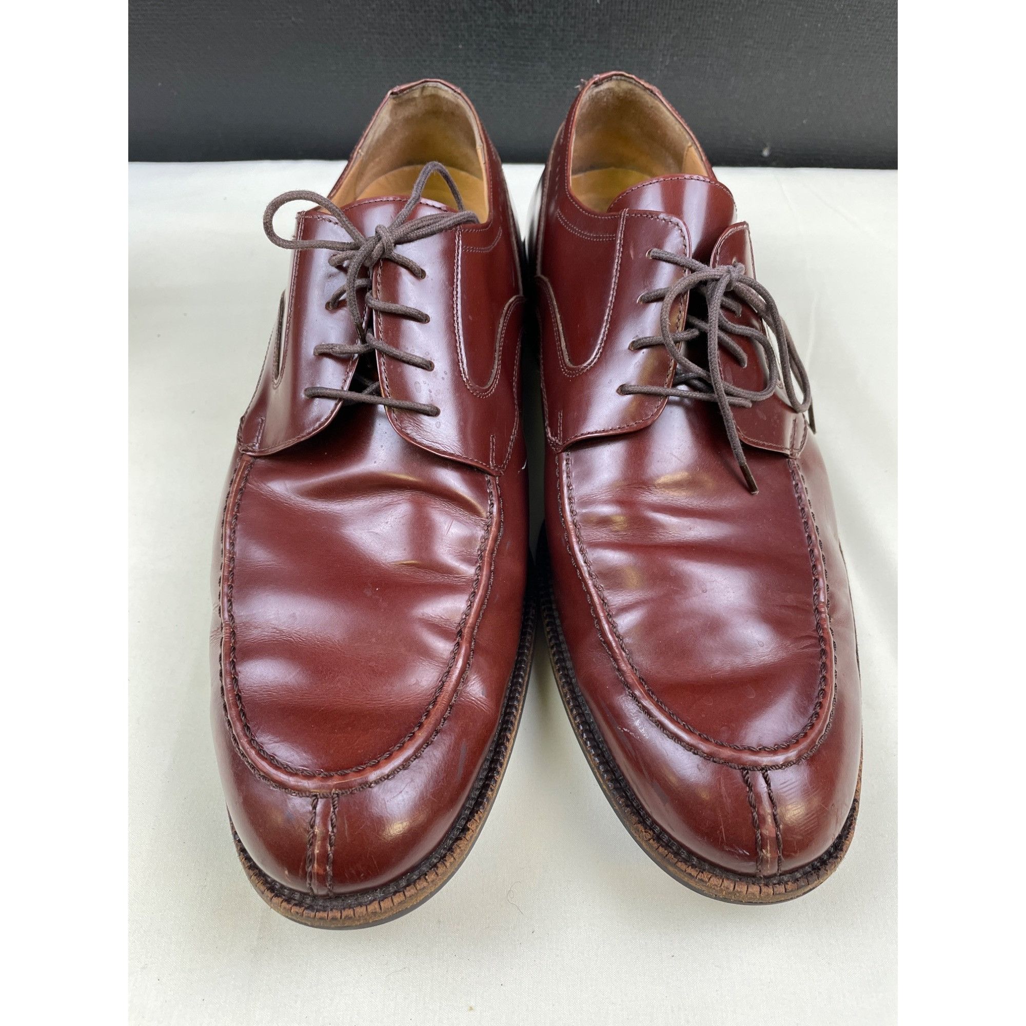 Johnston & Murphy Johnston & Murphy Men's Brown Leather Shoes/ Oxford Lace up Size US 10.5 / EU 43-44 - 1 Thumbnail