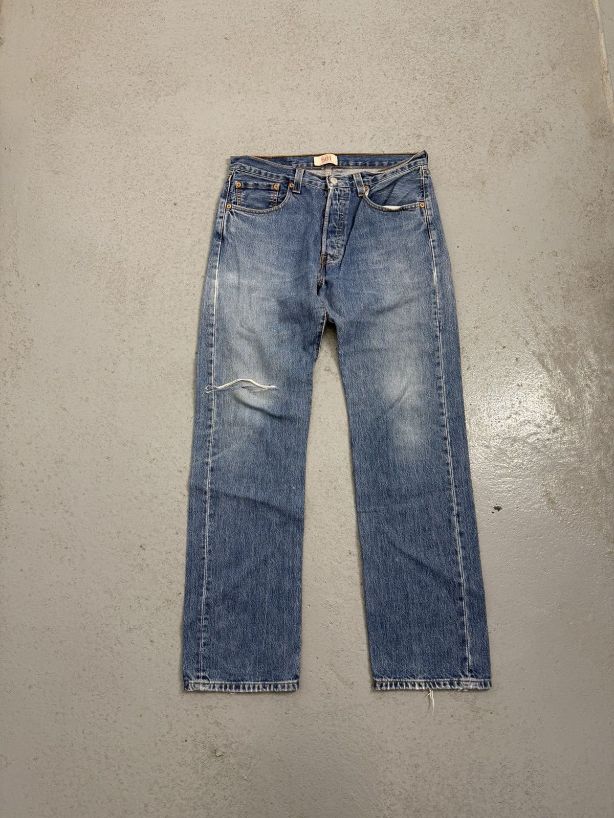 Levi's Levi‘s 501 Distressed Washed Jeans Size US 32 / EU 48 - 1 Thumbnail