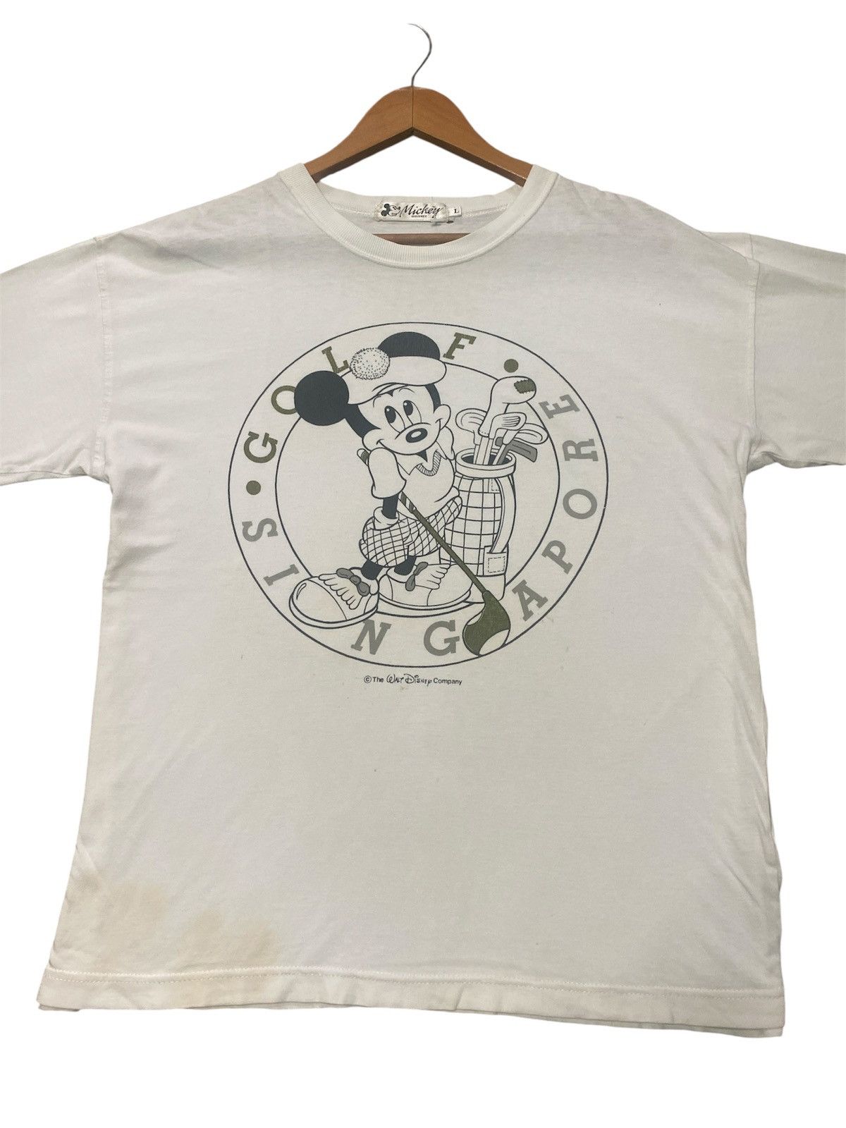 Disney × Mickey Mouse × Vintage 💸BINDING OFFER💸VINTAGE MICKEY GOLF SINGAPORE SHIRT TEE💥 Size US L / EU 52-54 / 3 - 4 Thumbnail
