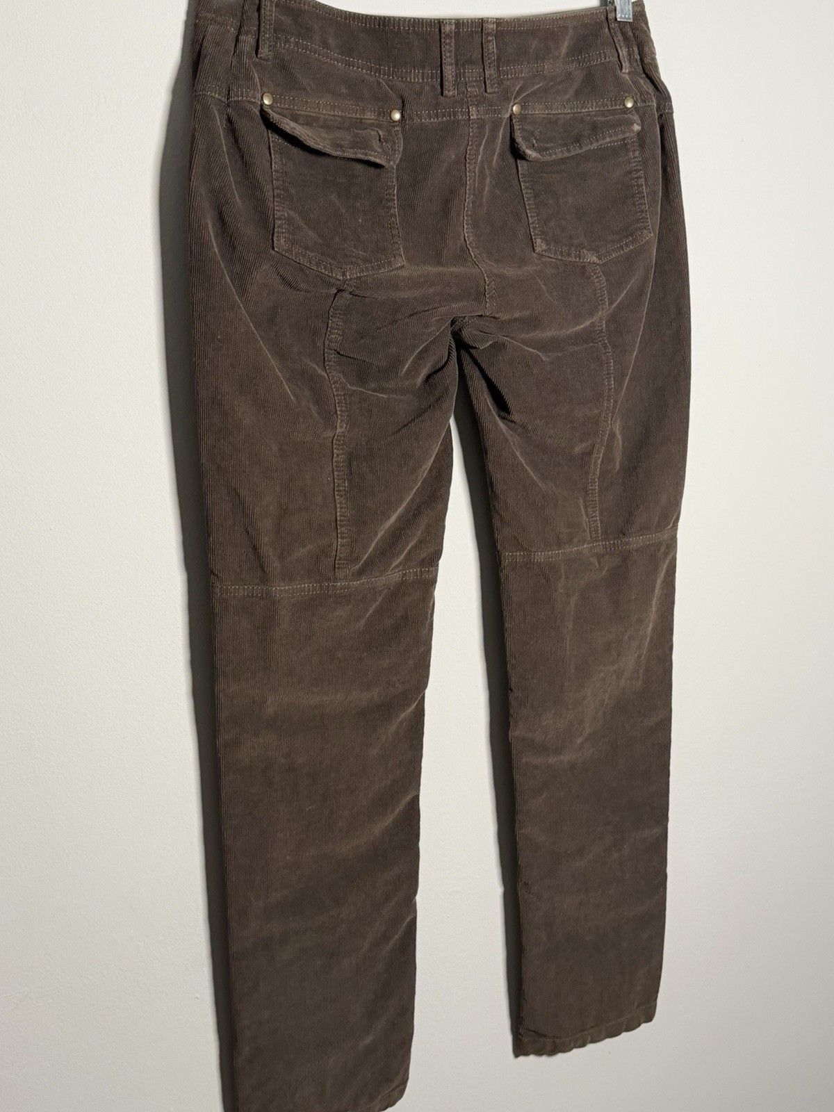Linea Linea Emme Women’s Brown Corduroy Trousers W33 L32 Y2K Size 34" / US 12 / IT 48 - 9 Thumbnail