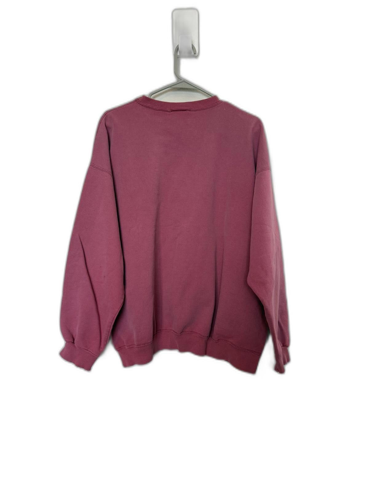 Designer Vintage 90s Bellagio Casino pink faded pullover sweatshirt. Size XL / US 12-14 / IT 48-50 - 4 Thumbnail