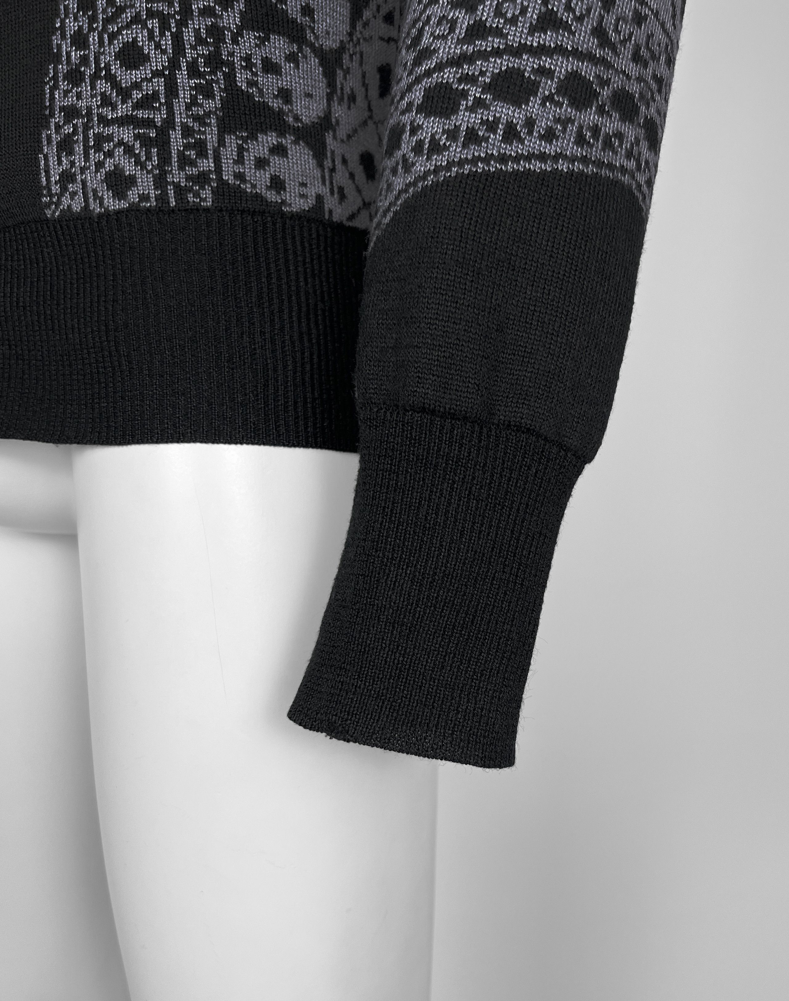 Alexander McQueen F/W 2010 SKULL WOOL KNIT CARDIGAN SWEATER - EXTREMELY RARE - Size US L / EU 52-54 / 3 - 10 Thumbnail