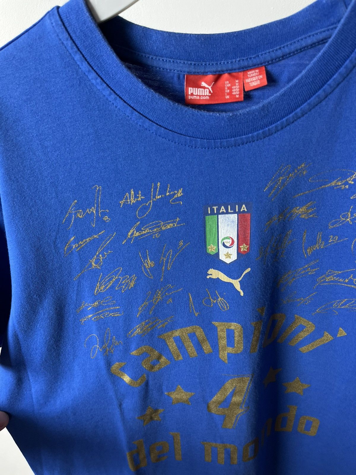 Puma × Vintage Puma Italy 2006 World Cup Champions T-Shirt Football Jersey Size US M / EU 48-50 / 2 - 4 Thumbnail