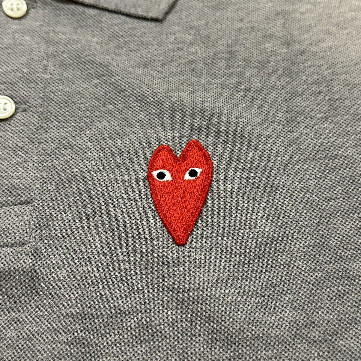 Comme des Garcons Brand NWT CDG Comme des Garçons Play Long Heart Grey Polo Size US M / EU 48-50 / 2 - 6 Thumbnail