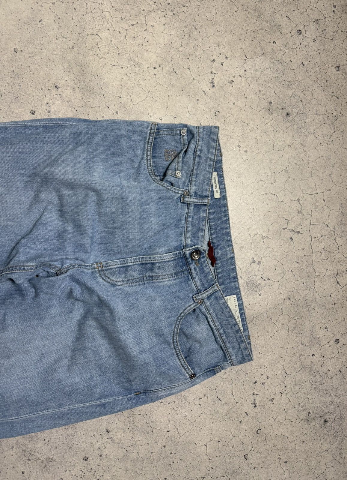 Brunello Cucinelli Brunello Cucinelli Luxury Denim Jeans Light Blue Size 48 Size US 32 / EU 48 - 3 Thumbnail