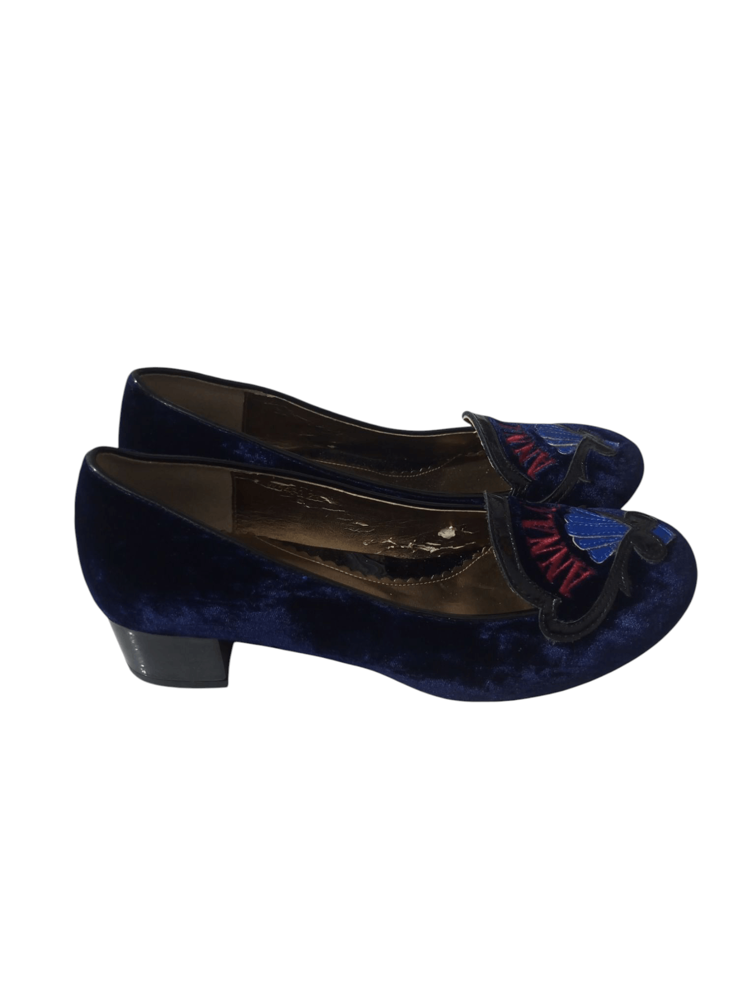 Anna Sui Vintage anna Sui velvet embroidery shoes Size US 7 / IT 37 - 4 Thumbnail