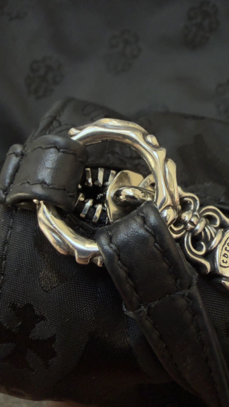 Chrome Hearts RARE! Chrome Hearts Nylon Tonal Monogram Cross bag Size ONE SIZE - 7 Thumbnail
