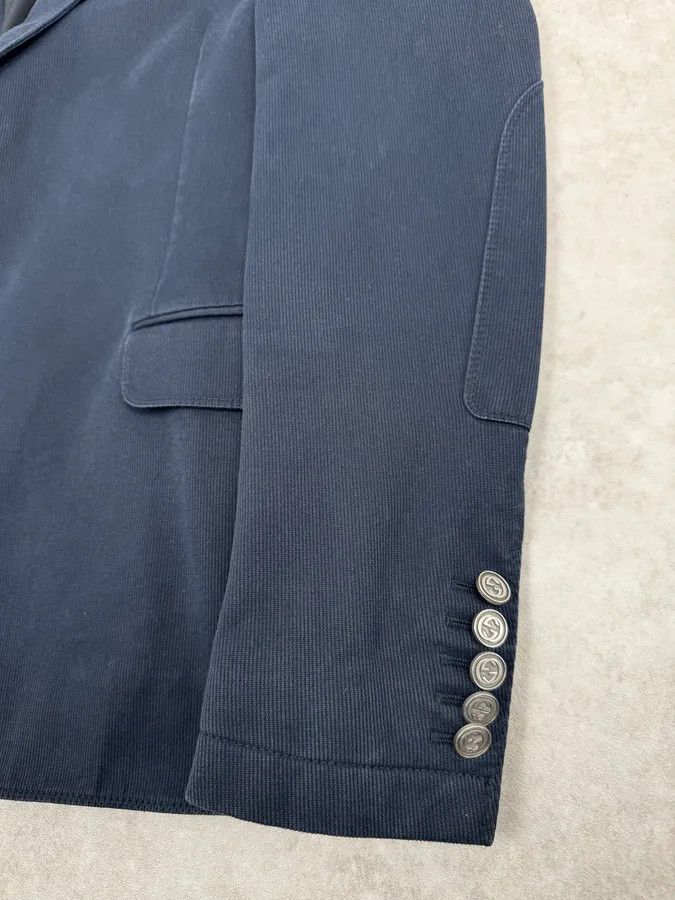 Gucci 2000s Gucci Navy Classy Blazer Jacket Size 42R - 9 Thumbnail