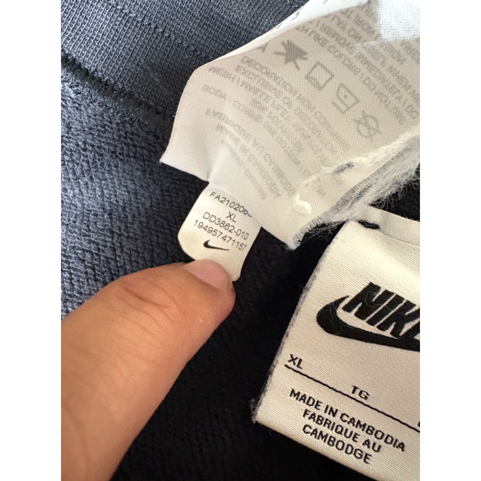 Nike Nike Tennis Joggers Pants Womens XL Black Serena Williams Design Crew Fleece DD3862 Size 40" / US 18 - 5 Thumbnail