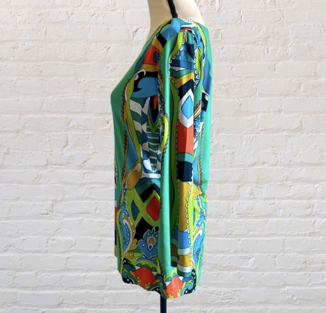 Other EROW COLORFUL PRINT 3/4 SLEEVE TOP SHIRT Size XL / US 12-14 / IT 48-50 - 3 Thumbnail