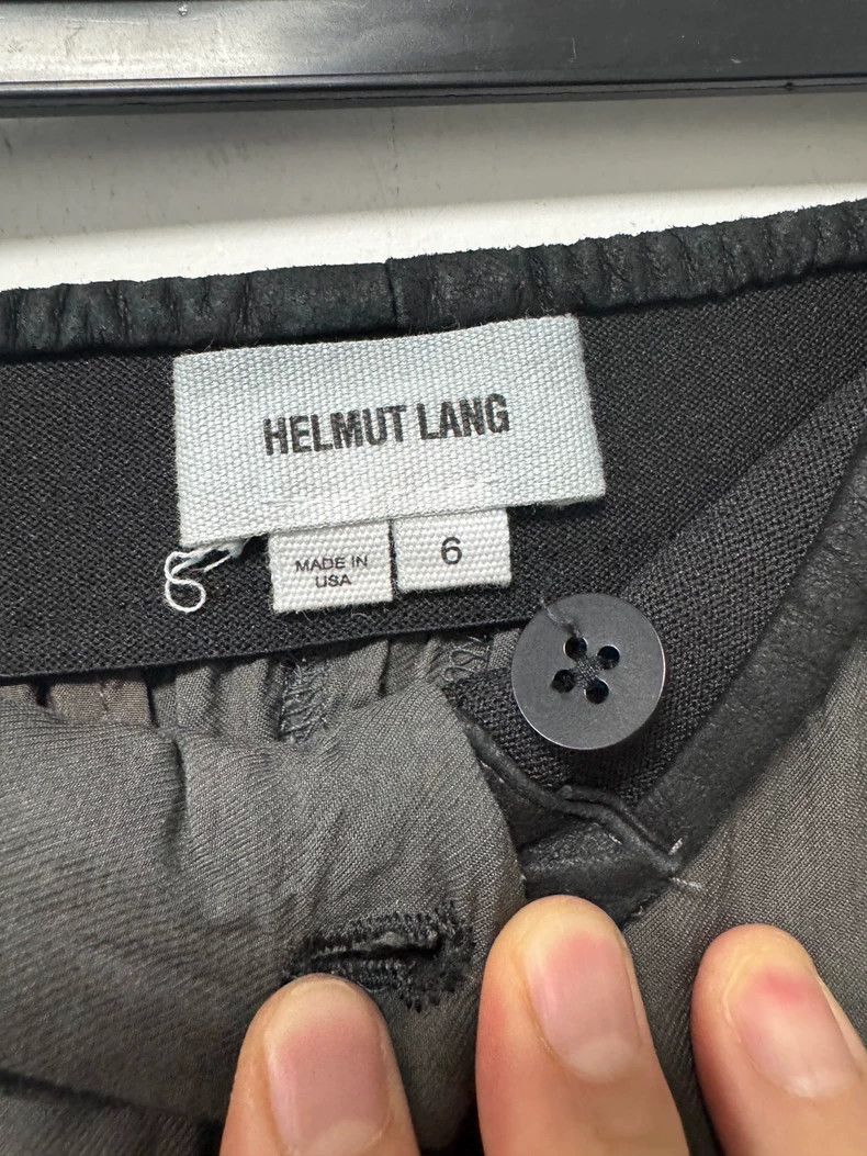 Helmut Lang HELMUT LANG size 6 cone pants, real leather waist head, ver Size US 36 / EU 52 - 3 Thumbnail