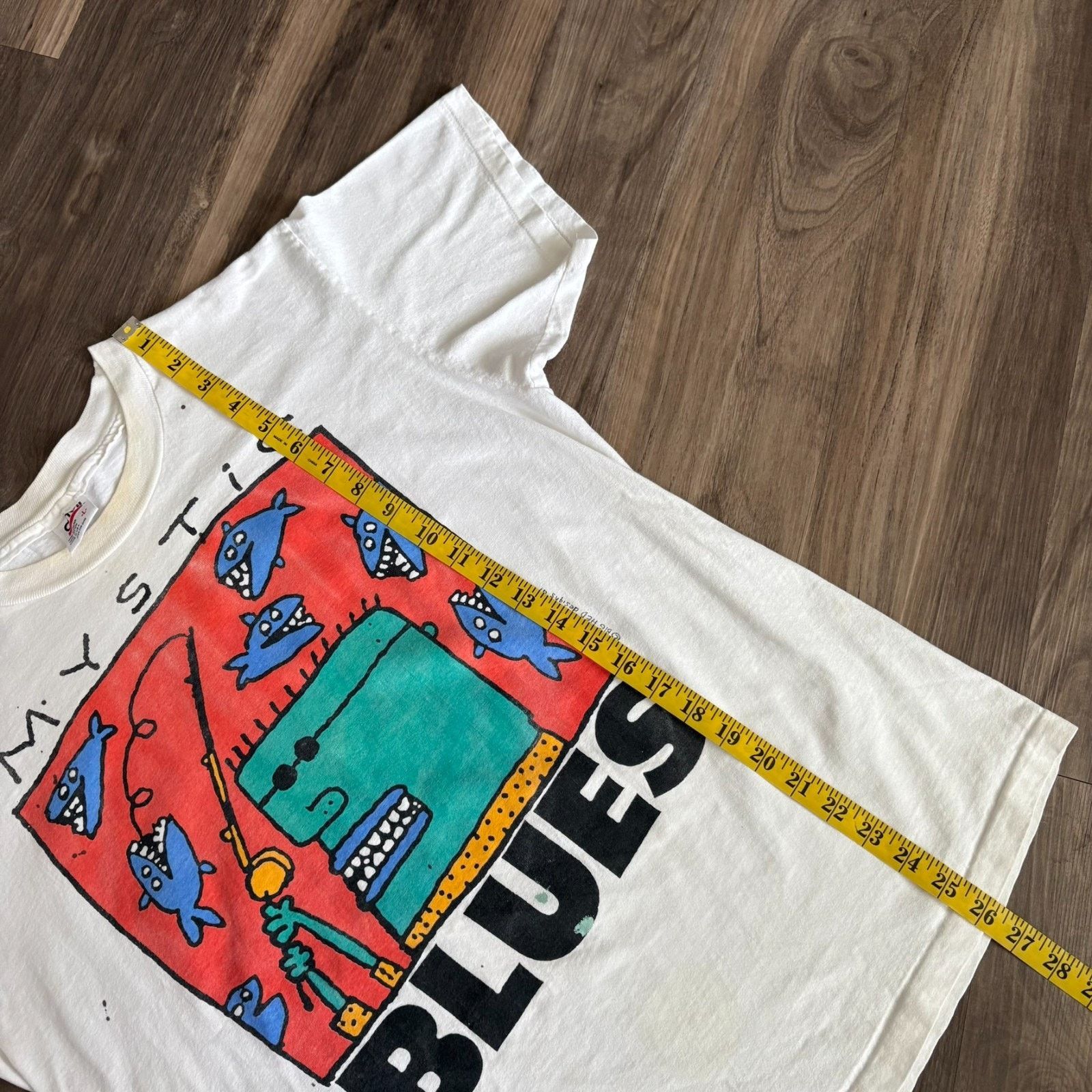 Anvil × Vintage Vintage Big Hed Mystic Blues Art T-Shirt Men's Size L Size US L / EU 52-54 / 3 - 8 Thumbnail