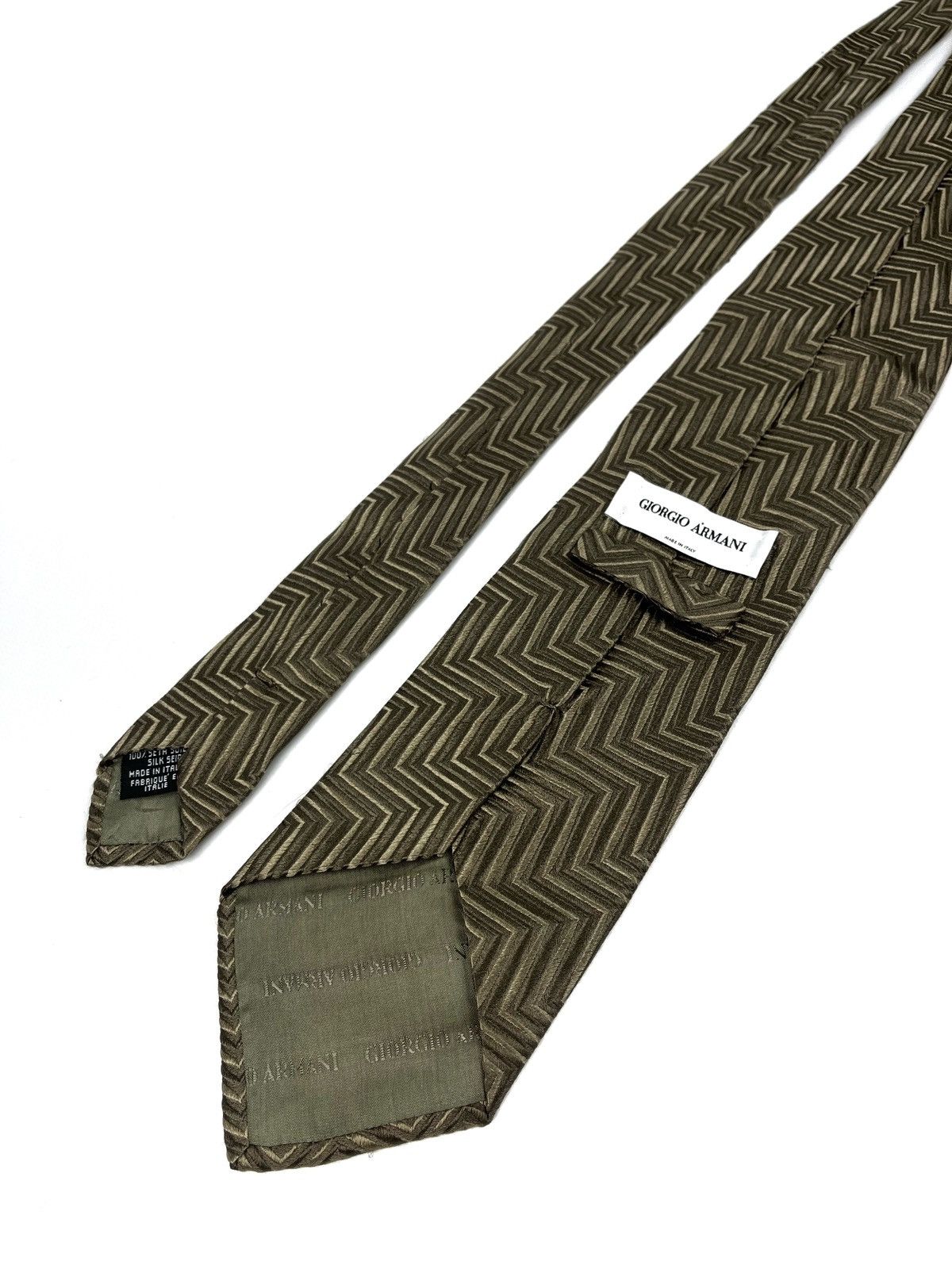 Giorgio Armani Giorgio Armani tie 100% silk cravatte striped style Size ONE SIZE - 1 Thumbnail