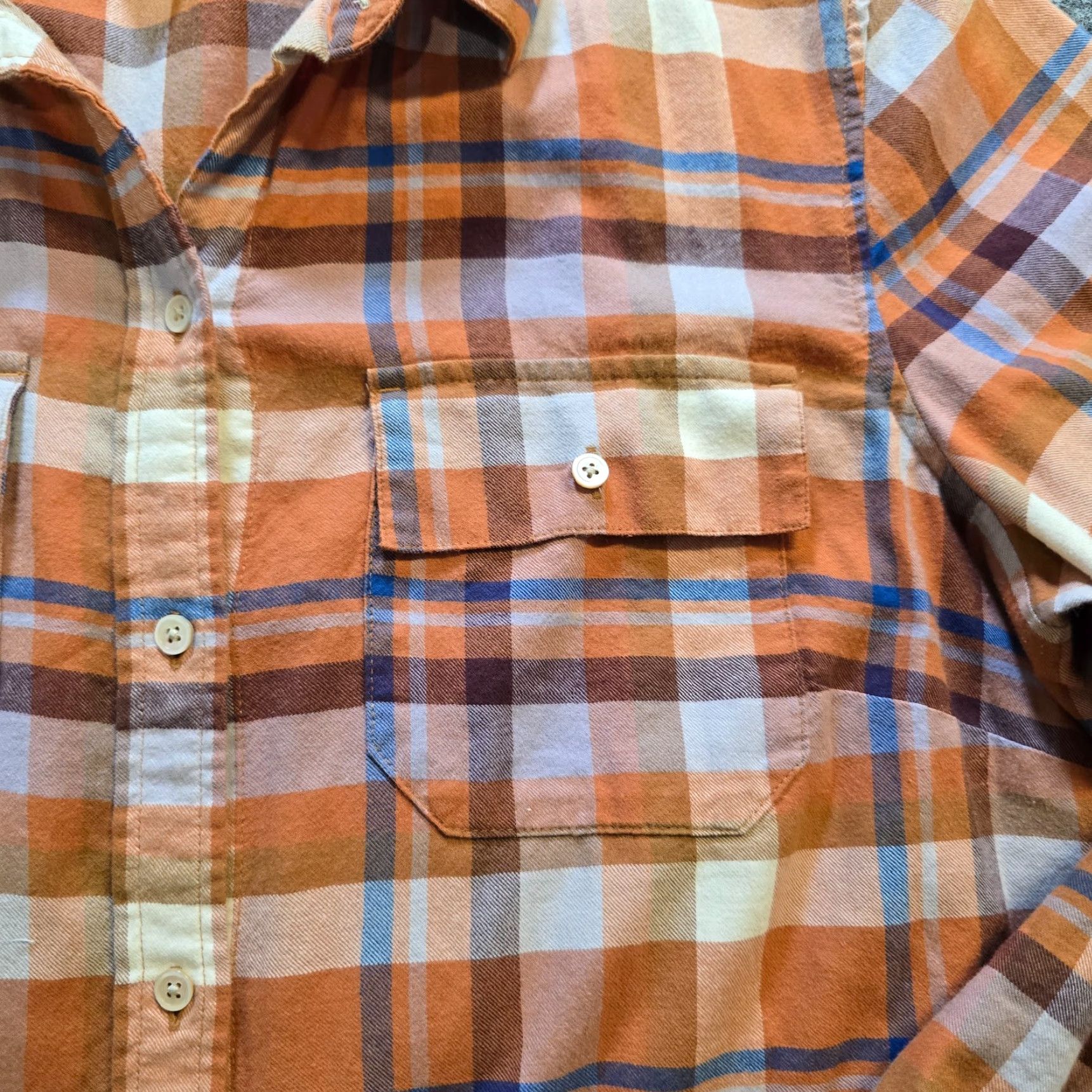 Vintage LL Bean Signature Top Womens Size Large Brown Plaid Button Long Sleeve Casual Shirt Size L / US 10 / IT 46 - 3 Thumbnail