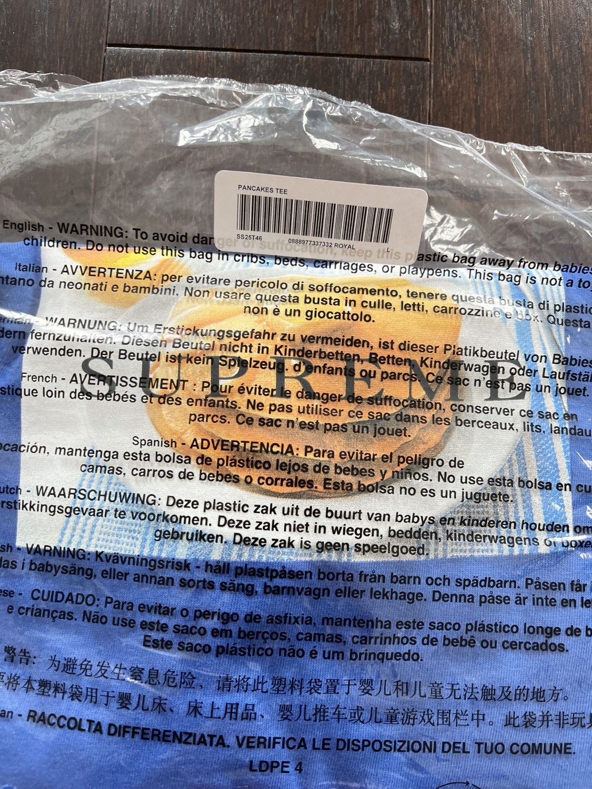 Supreme Supreme Pancake tee L Royal Blue ss25 NEW Size US L / EU 52-54 / 3 - 3 Thumbnail