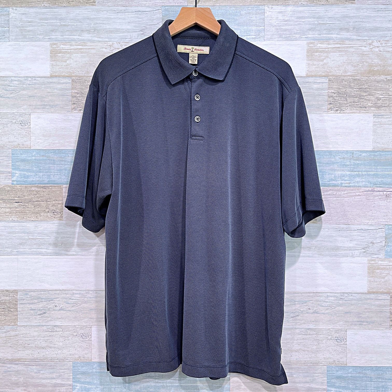 Tommy Bahama Tommy Bahama Soft Touch Pique Polo Shirt Black Modal Mens L Size US L / EU 52-54 / 3 - 1 Thumbnail