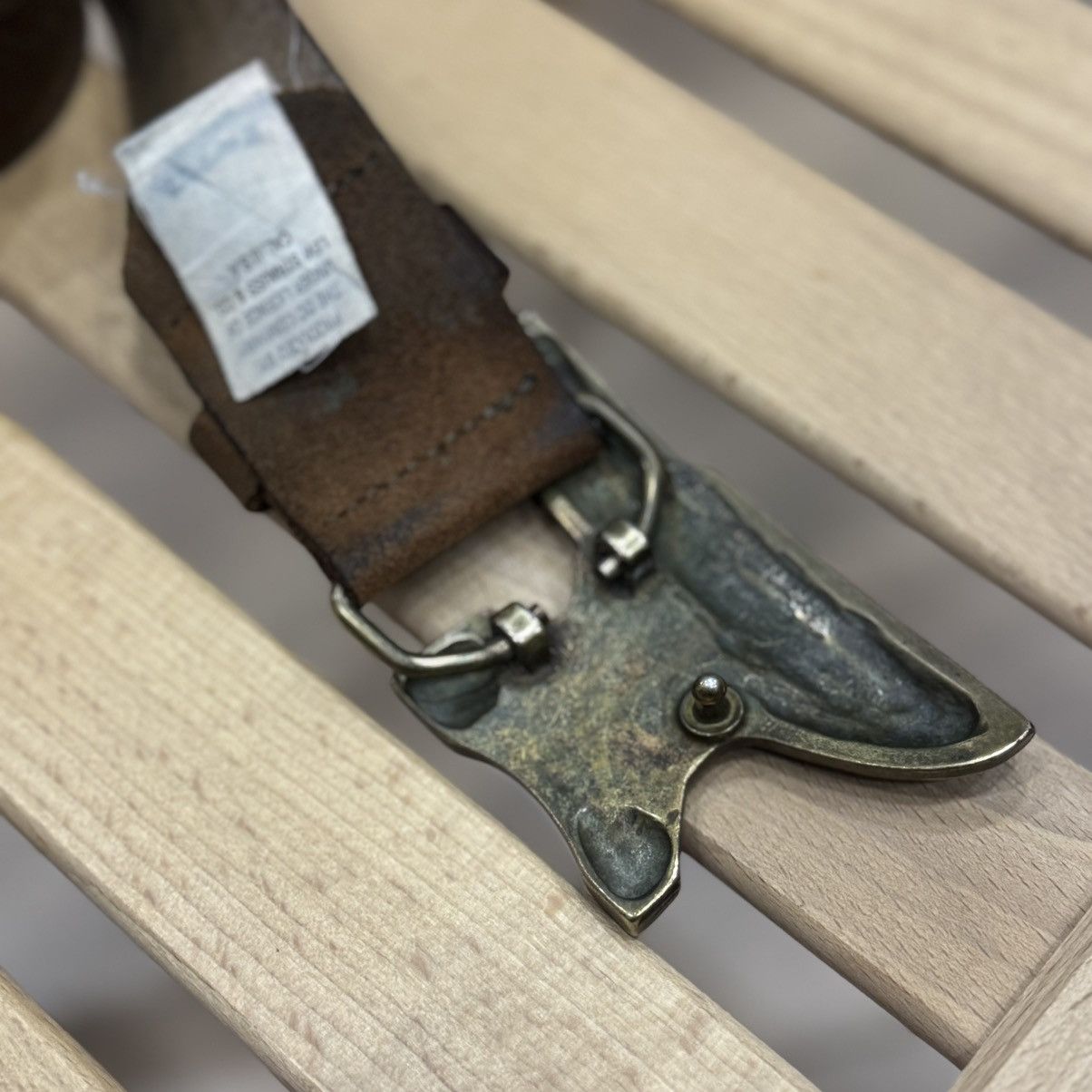 Levi's Vintage 80s LEVI’S Anvil 1853 Brass Belt Size ONE SIZE - 3 Thumbnail