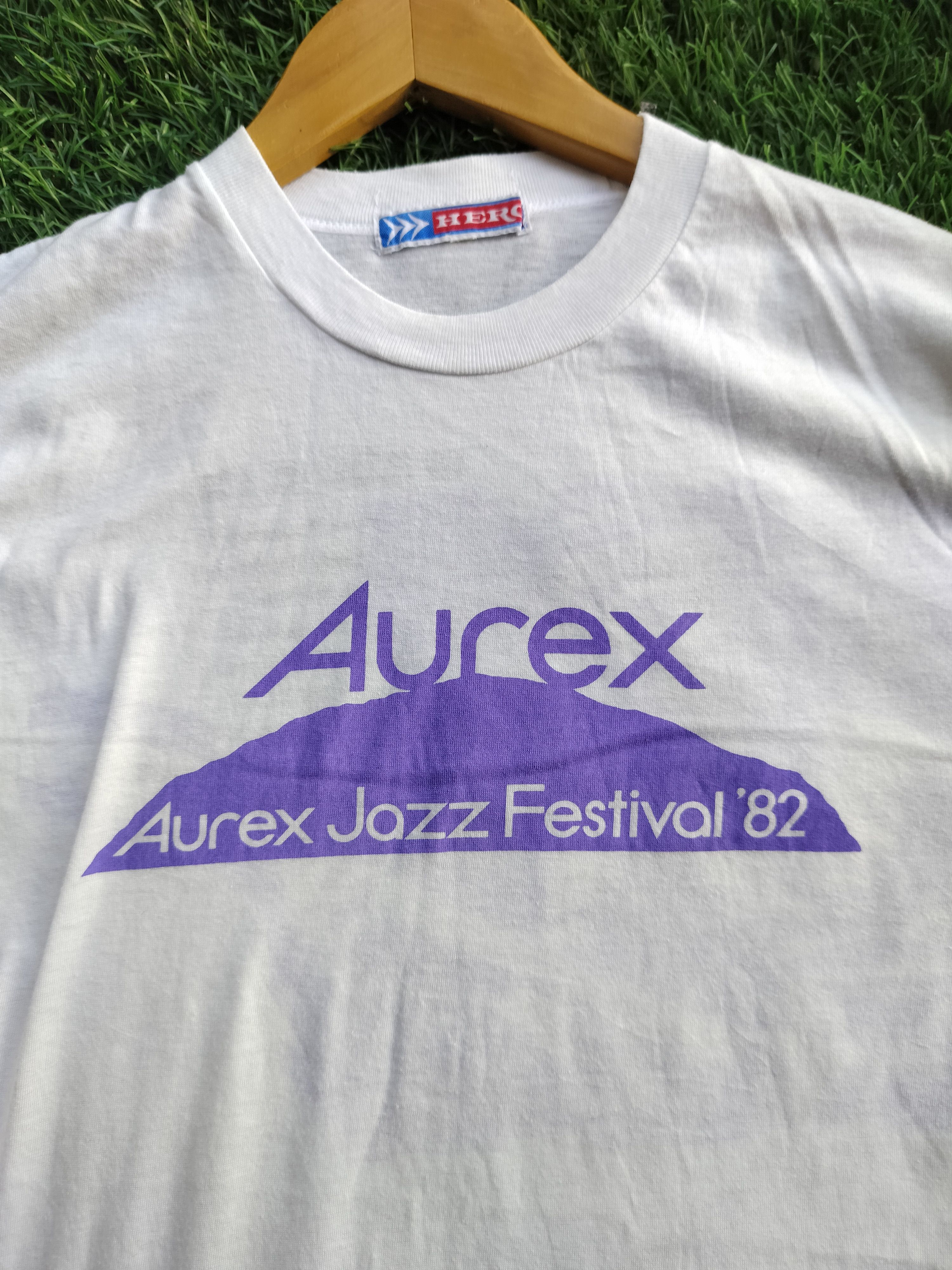 Band Tees Vintage 82 Aurex Jazz Fest Jaco Pastorius Big Band tees Size US M / EU 48-50 / 2 - 4 Thumbnail